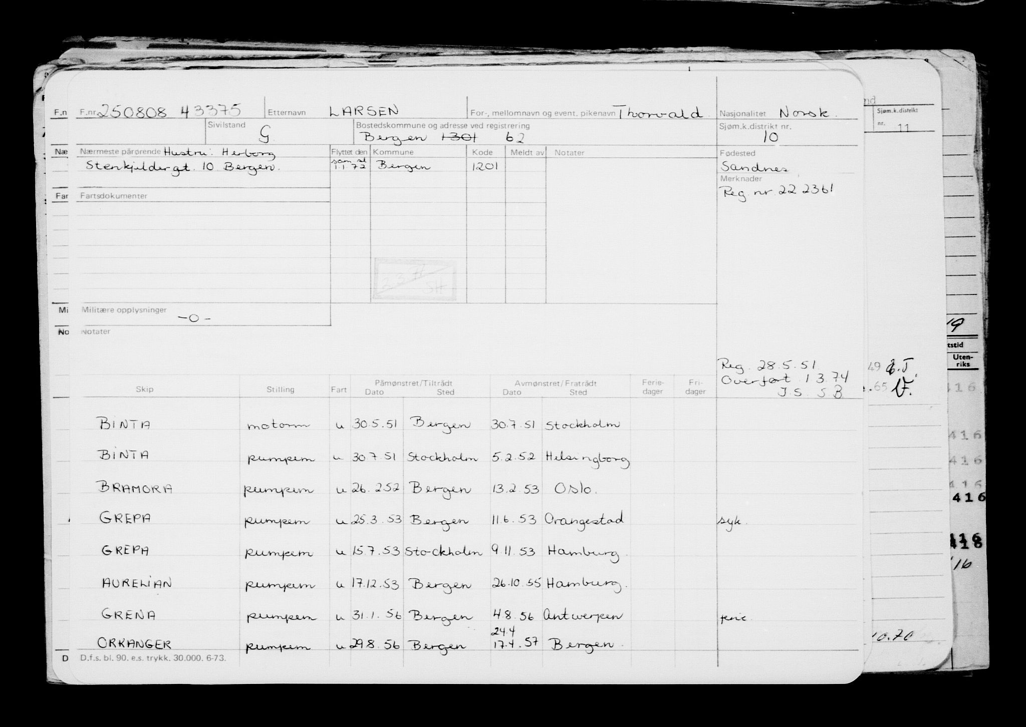 Direktoratet for sjømenn, RA/S-3545/G/Gb/L0078: Hovedkort, 1908, p. 836