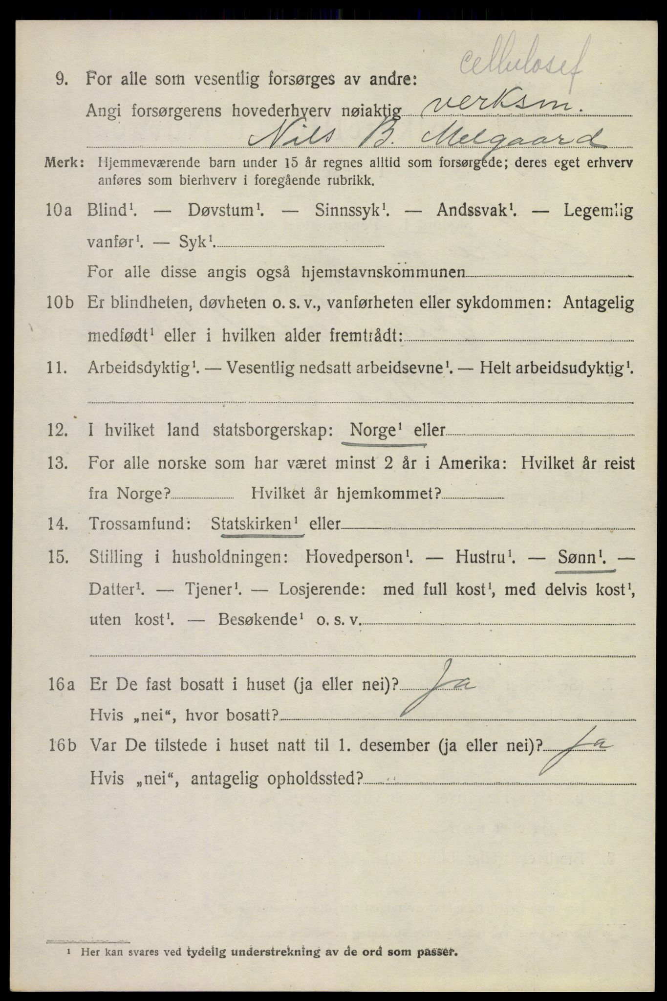 SAKO, 1920 census for Hurum, 1920, p. 7437