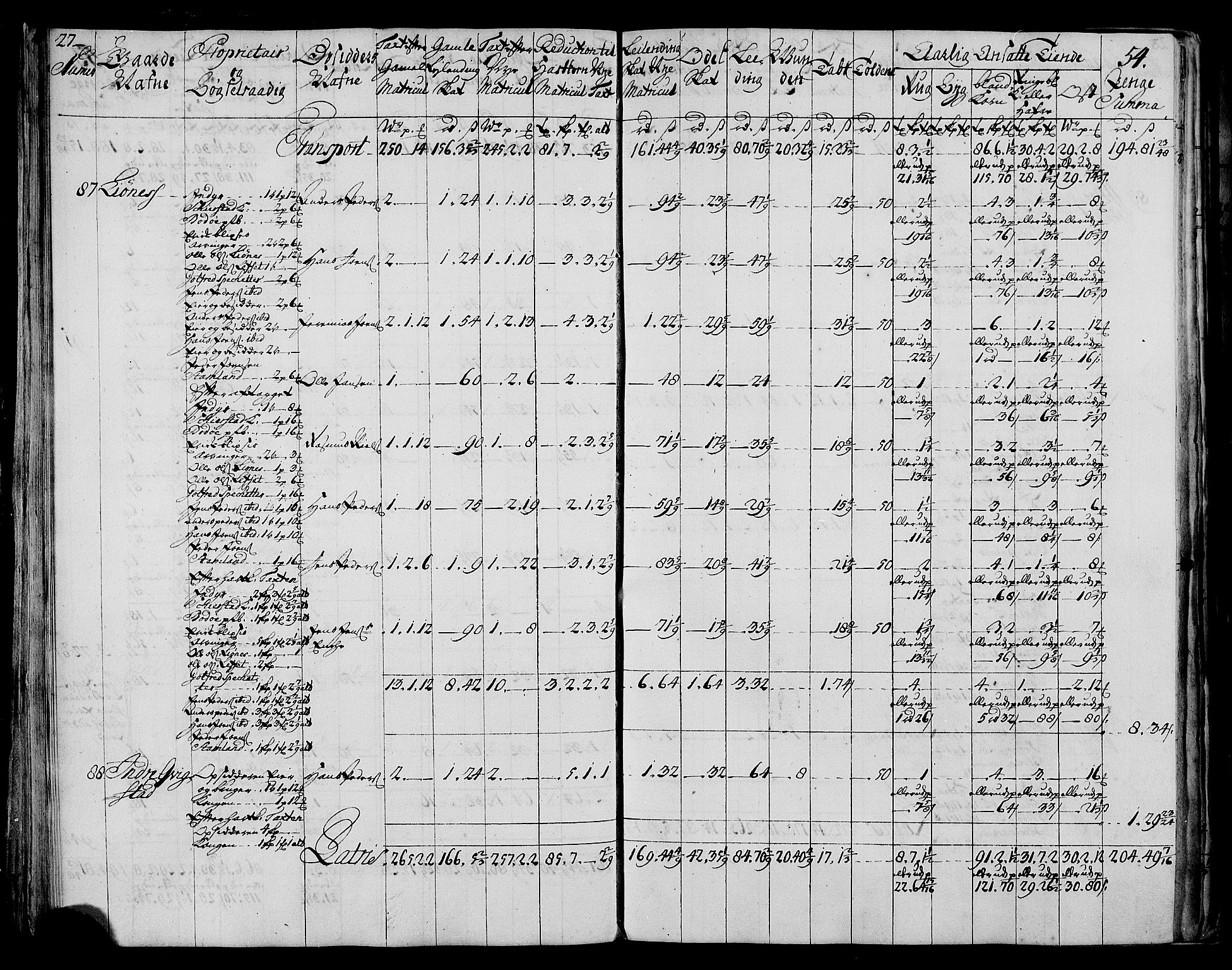 Rentekammeret inntil 1814, Realistisk ordnet avdeling, RA/EA-4070/N/Nb/Nbf/L0173: Salten matrikkelprotokoll, 1723, p. 56