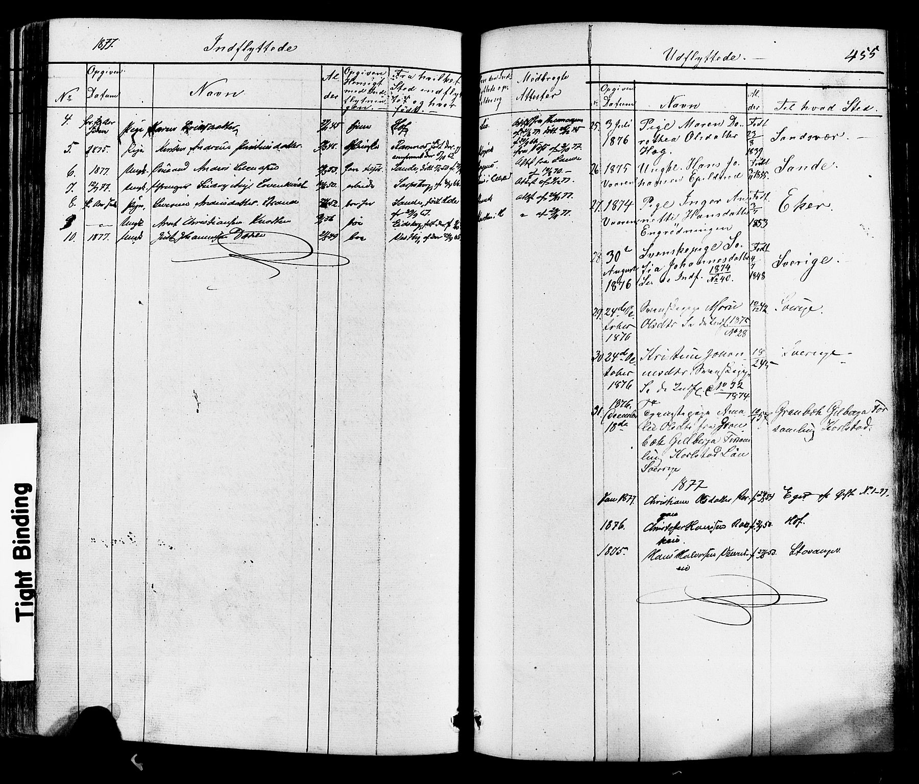 Botne kirkebøker, AV/SAKO-A-340/F/Fa/L0006: Parish register (official) no. I 6, 1836-1877, p. 455