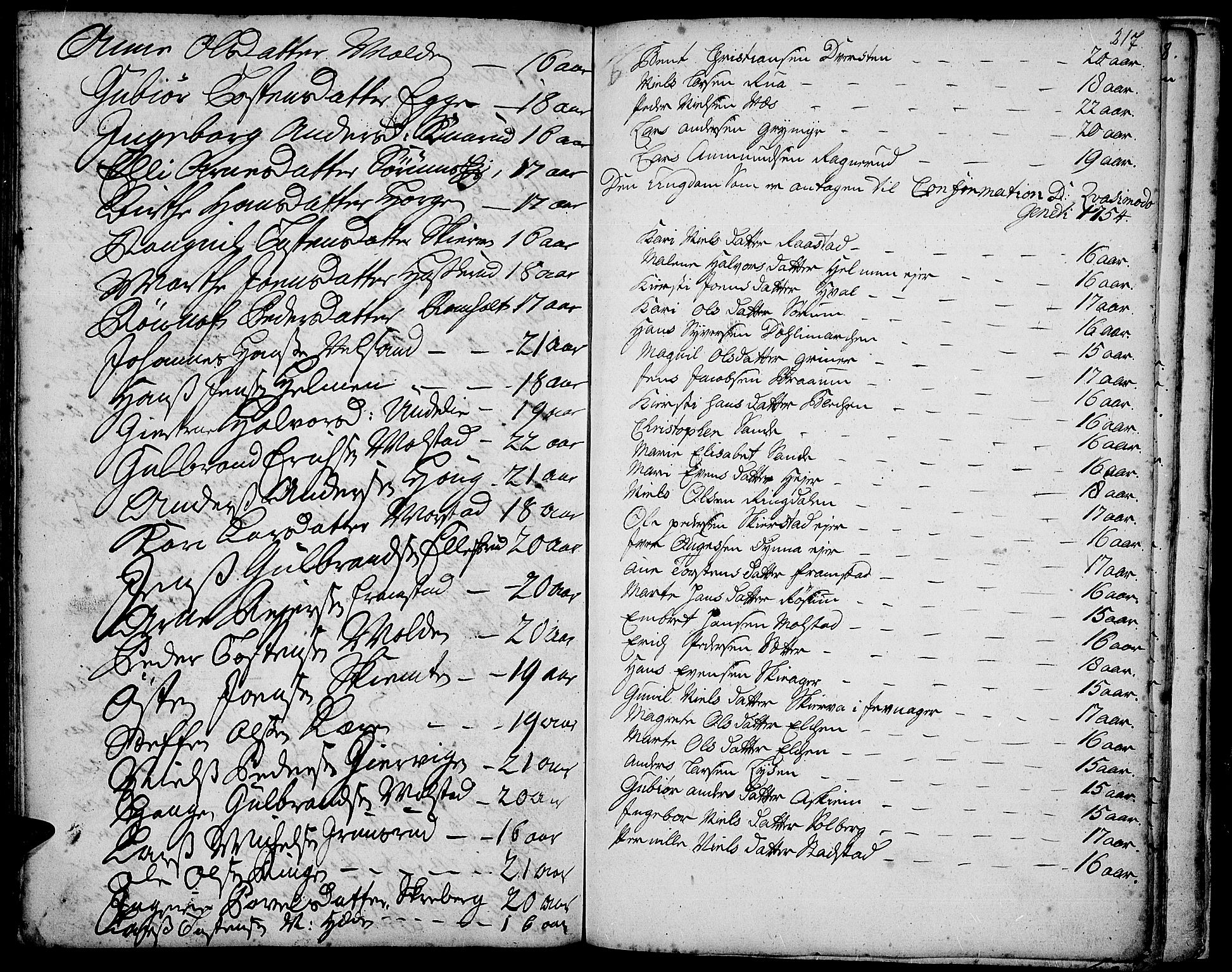 Gran prestekontor, AV/SAH-PREST-112/H/Ha/Haa/L0003: Parish register (official) no. 3, 1745-1758, p. 217