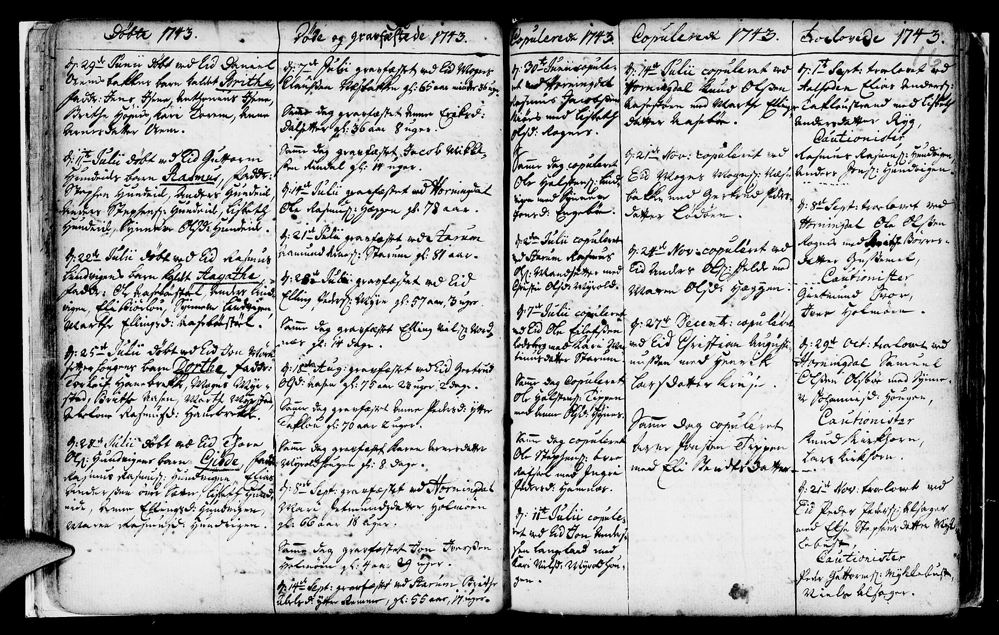 Eid sokneprestembete, SAB/A-82301/H/Haa/Haaa/L0002: Parish register (official) no. A 2, 1741-1769, p. 16