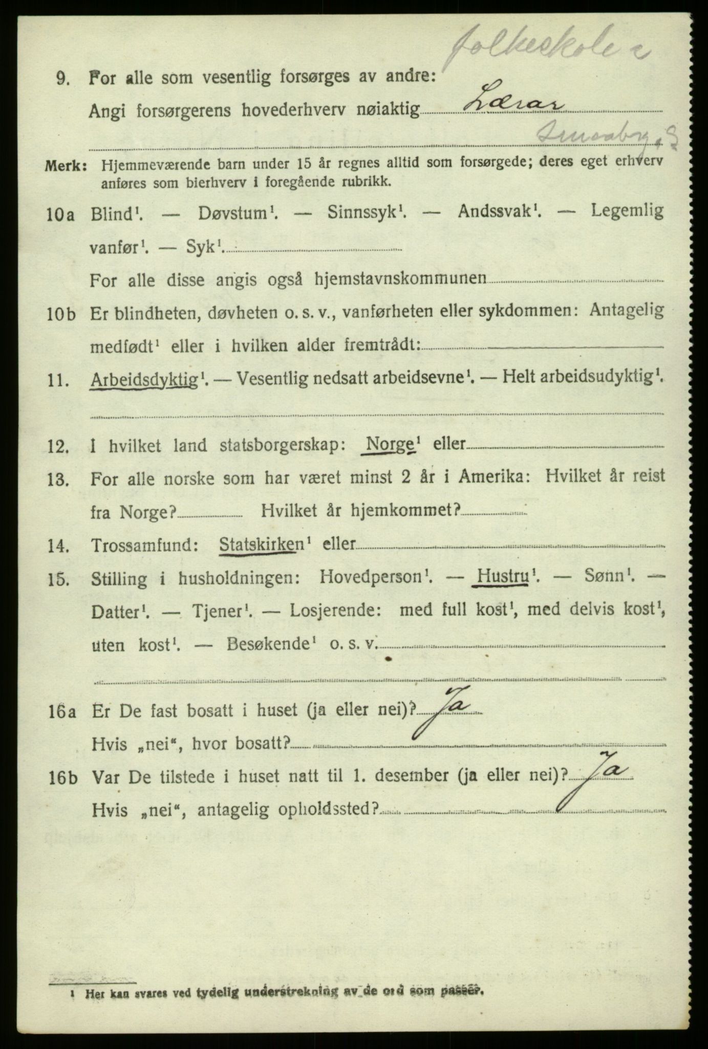 SAB, 1920 census for Lindås, 1920, p. 4246