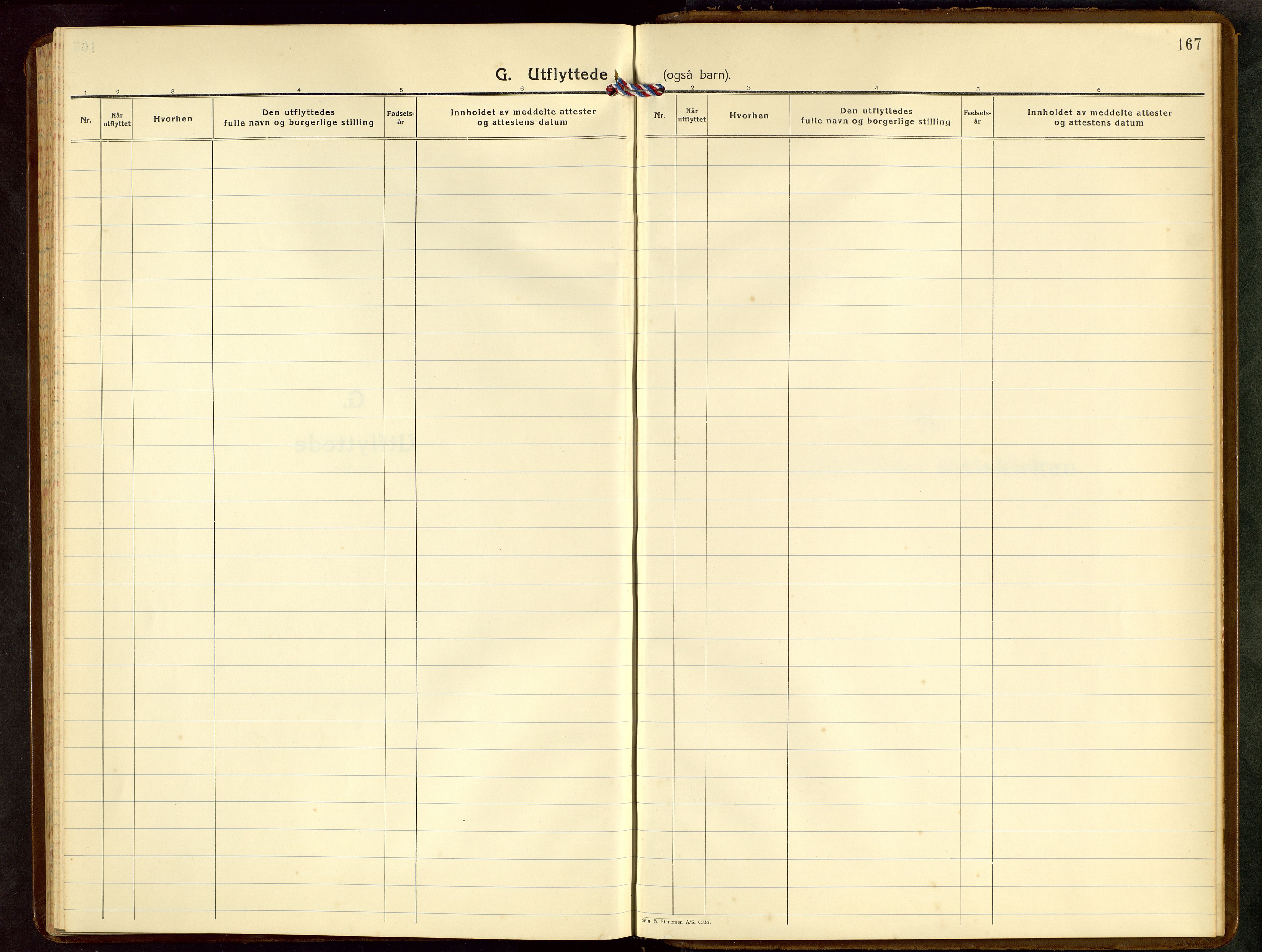 Skudenes sokneprestkontor, AV/SAST-A -101849/H/Ha/Hab/L0014: Parish register (copy) no. B 14, 1937-1956, p. 167