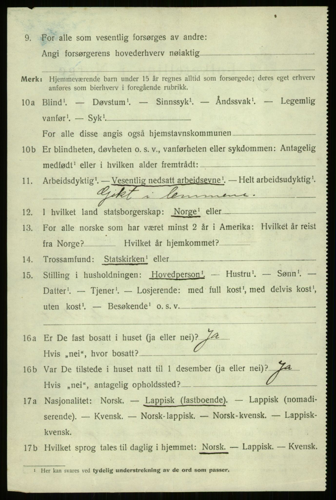 SATØ, 1920 census for Ibestad, 1920, p. 11264