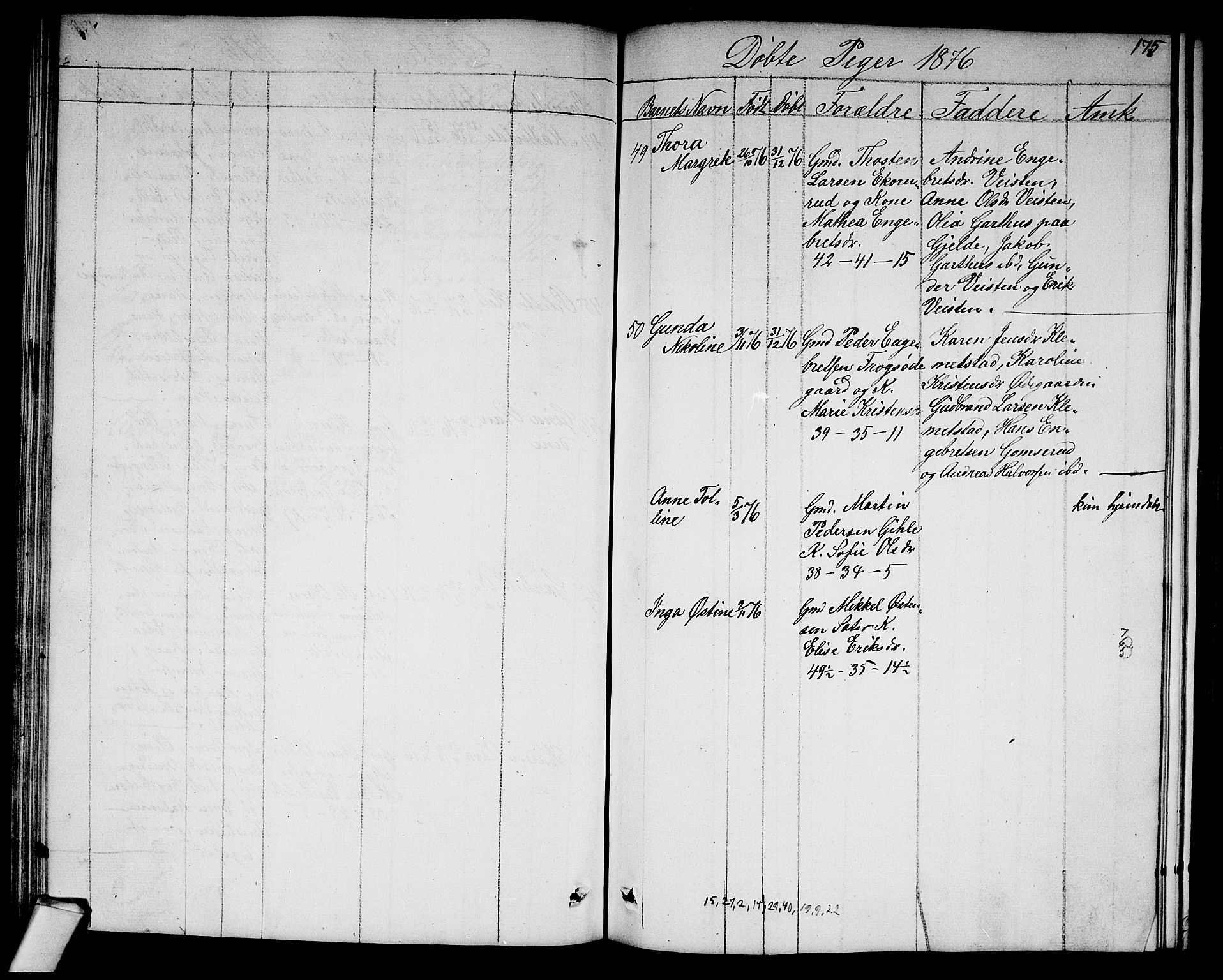 Norderhov kirkebøker, AV/SAKO-A-237/G/Ga/L0006: Parish register (copy) no. I 6, 1849-1876, p. 175