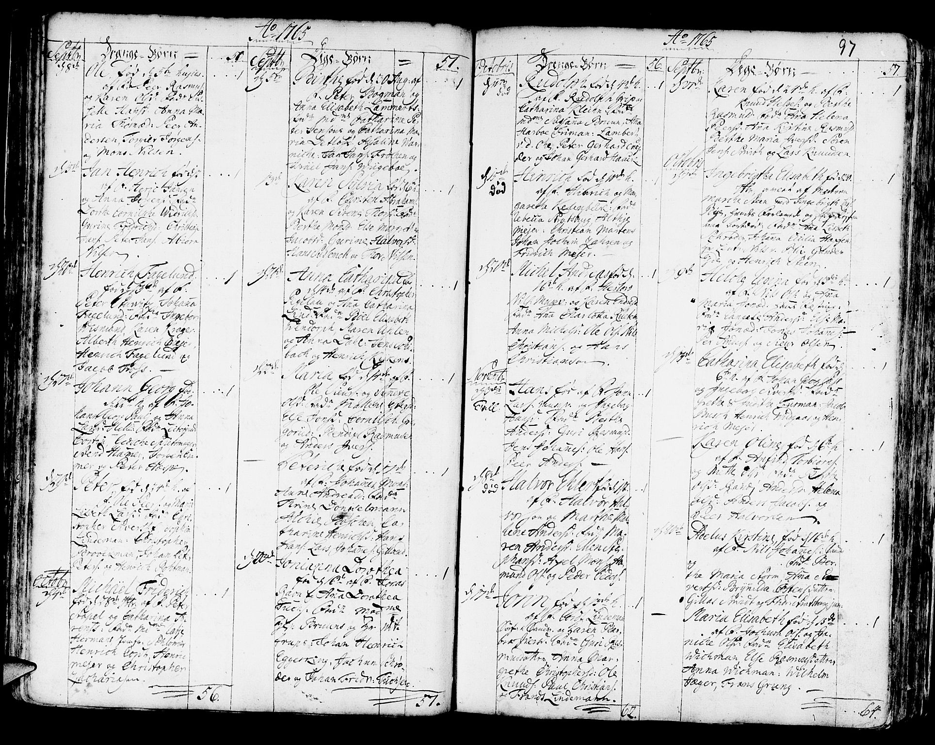 Korskirken sokneprestembete, AV/SAB-A-76101/H/Haa/L0005: Parish register (official) no. A 5, 1751-1789, p. 97