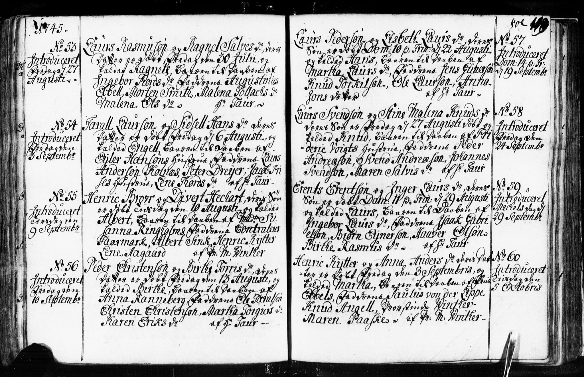 Domkirken sokneprestkontor, AV/SAST-A-101812/001/30/30BB/L0003: Parish register (copy) no. B 3, 1733-1751, p. 110
