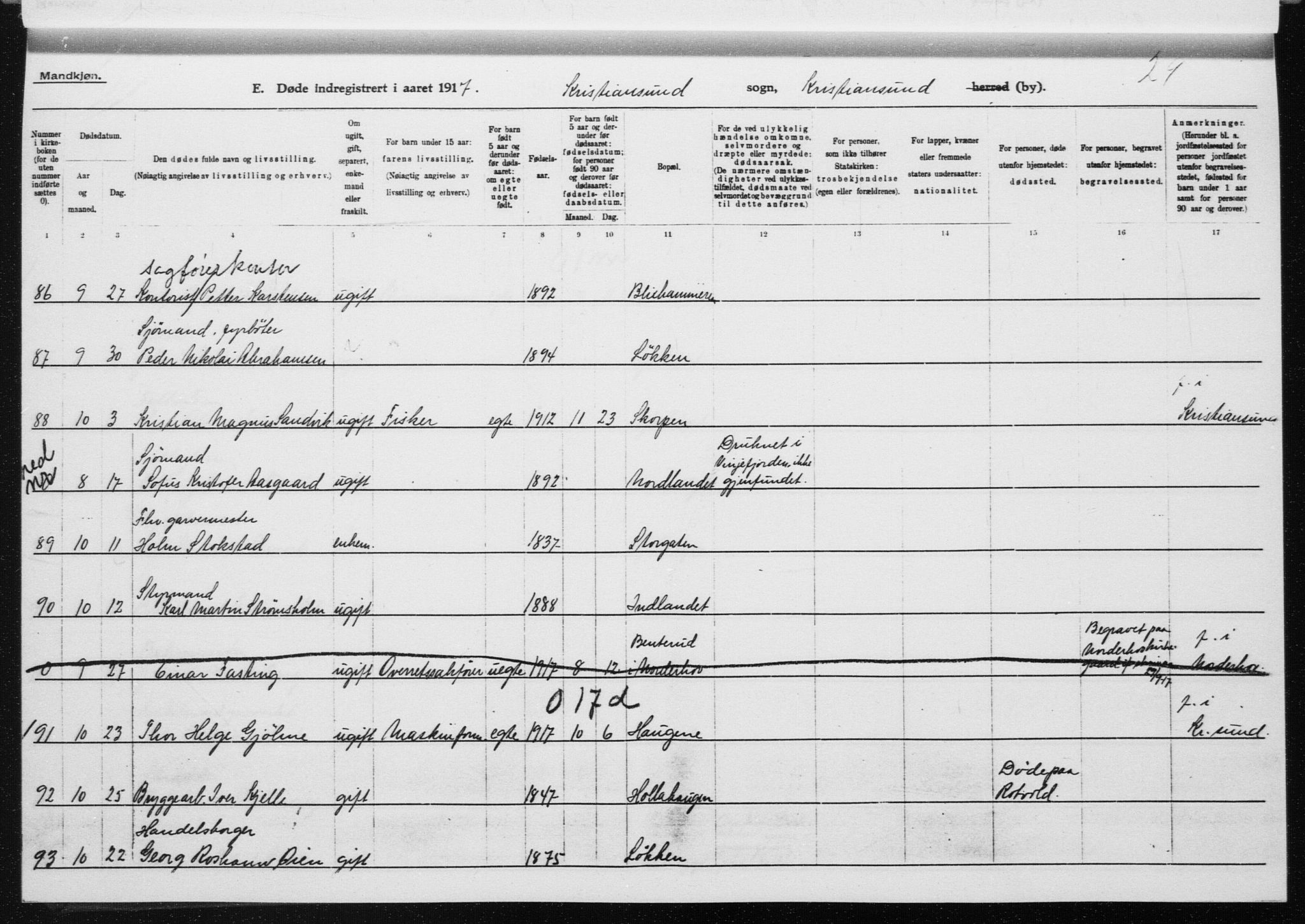 Ministerialprotokoller, klokkerbøker og fødselsregistre - Møre og Romsdal, AV/SAT-A-1454/572/L0863: Parish register (official) no. 572D07, 1917-1935