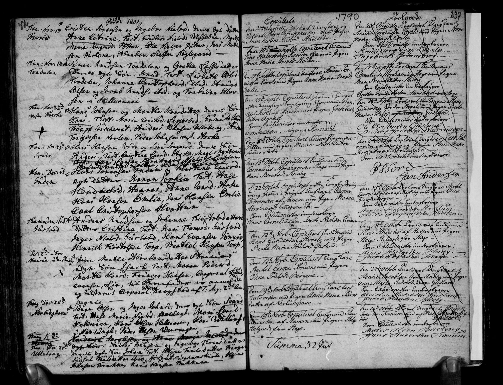 Brunlanes kirkebøker, AV/SAKO-A-342/F/Fa/L0001: Parish register (official) no. I 1, 1766-1801, p. 336-337