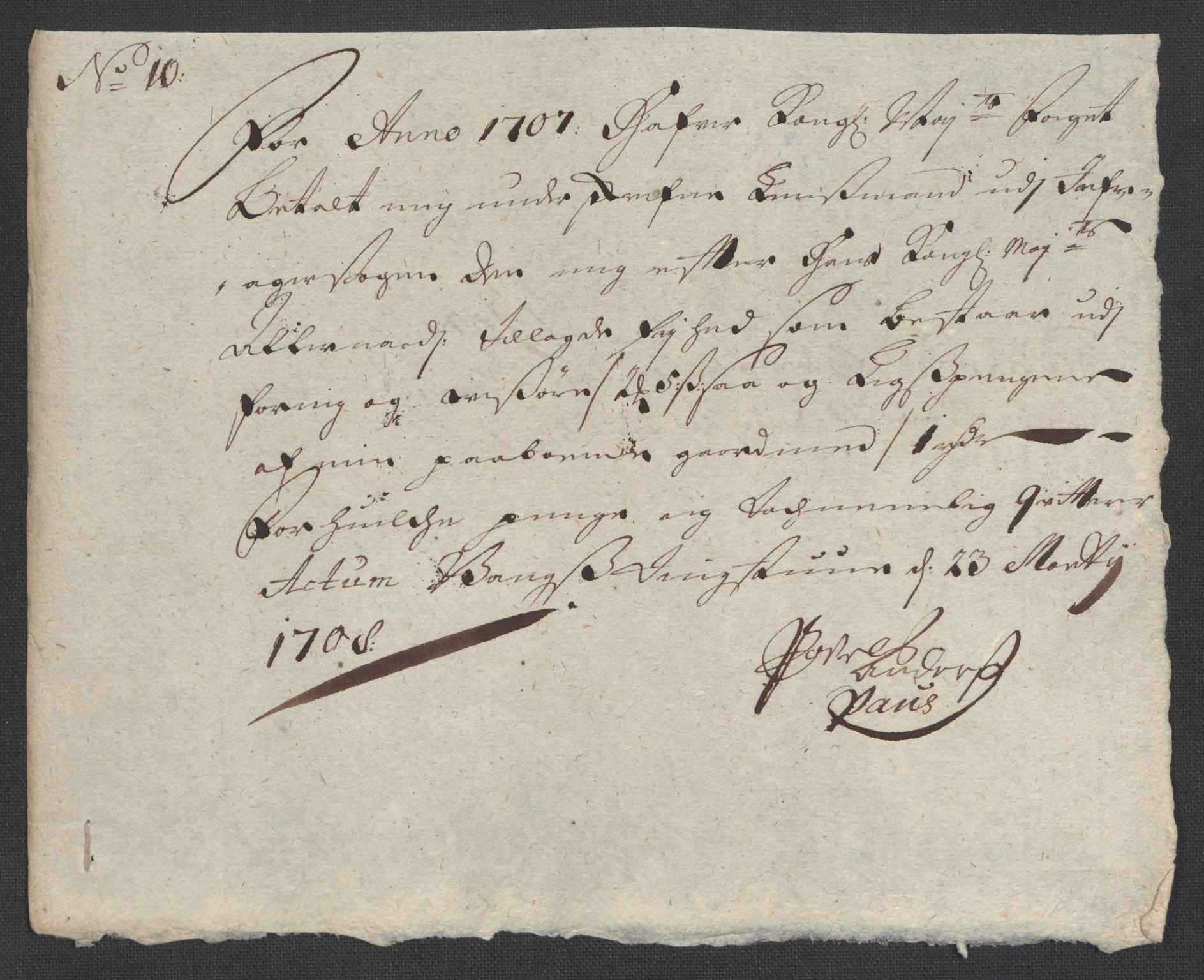 Rentekammeret inntil 1814, Reviderte regnskaper, Fogderegnskap, AV/RA-EA-4092/R18/L1305: Fogderegnskap Hadeland, Toten og Valdres, 1707-1708, p. 303