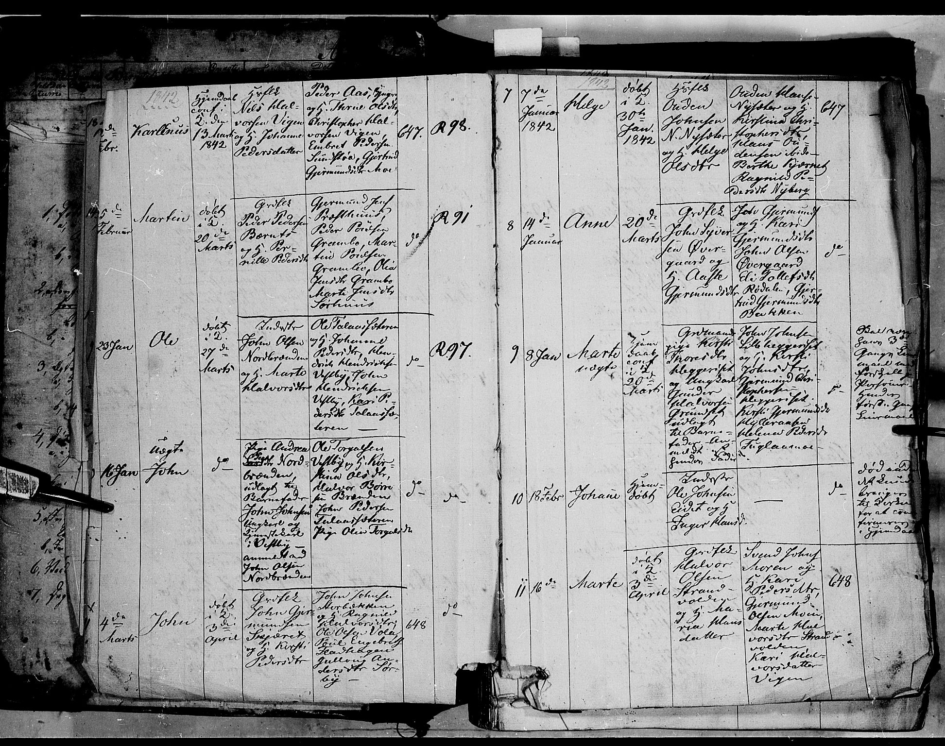 Trysil prestekontor, SAH/PREST-046/H/Ha/Haa/L0004: Parish register (official) no. 4 /1, 1842-1850, p. 4-5