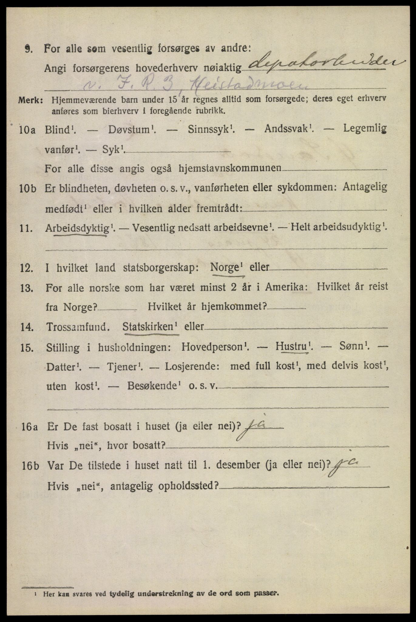 SAKO, 1920 census for Øvre Sandsvær, 1920, p. 1369