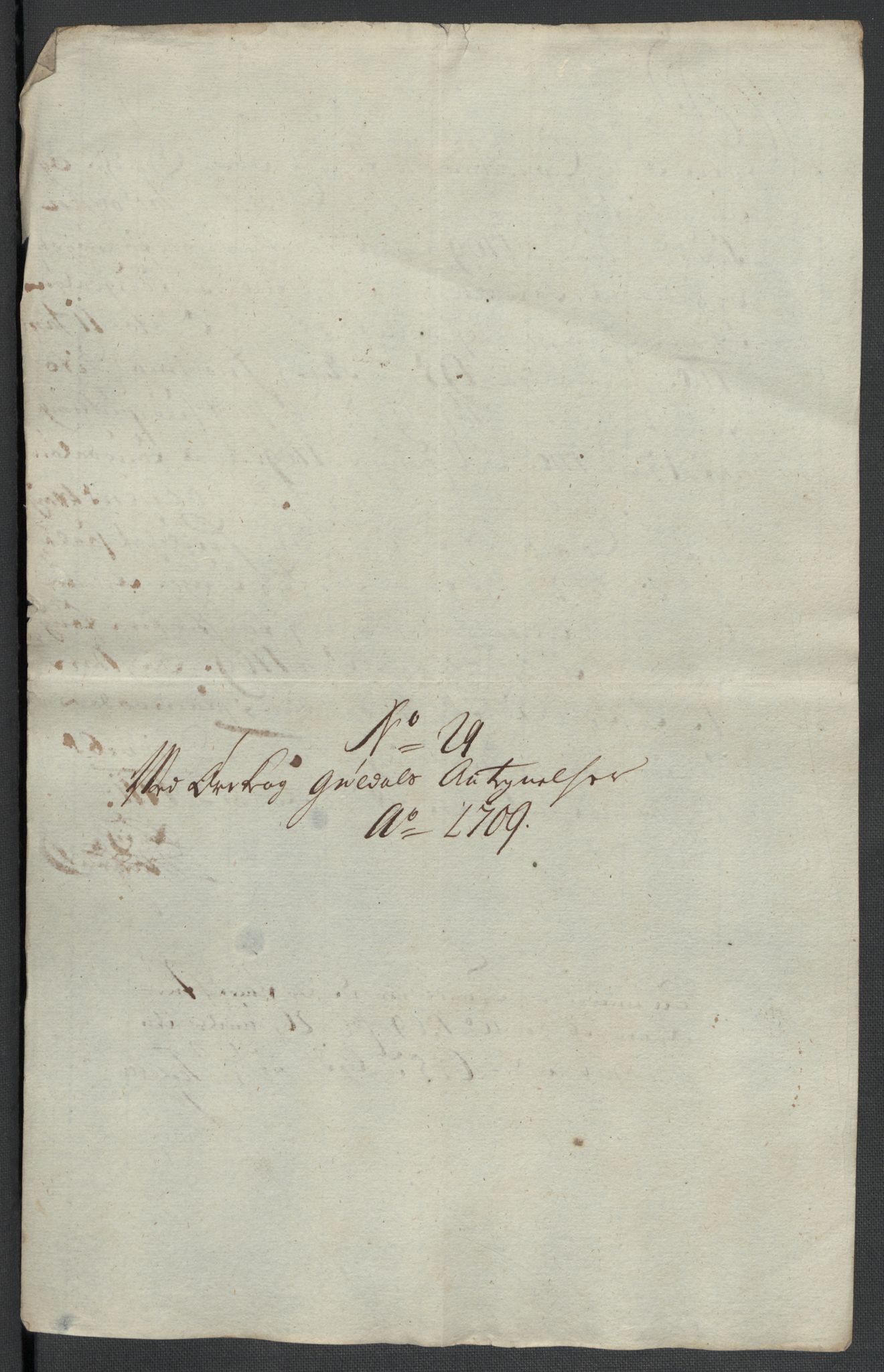 Rentekammeret inntil 1814, Reviderte regnskaper, Fogderegnskap, RA/EA-4092/R60/L3959: Fogderegnskap Orkdal og Gauldal, 1709, p. 498