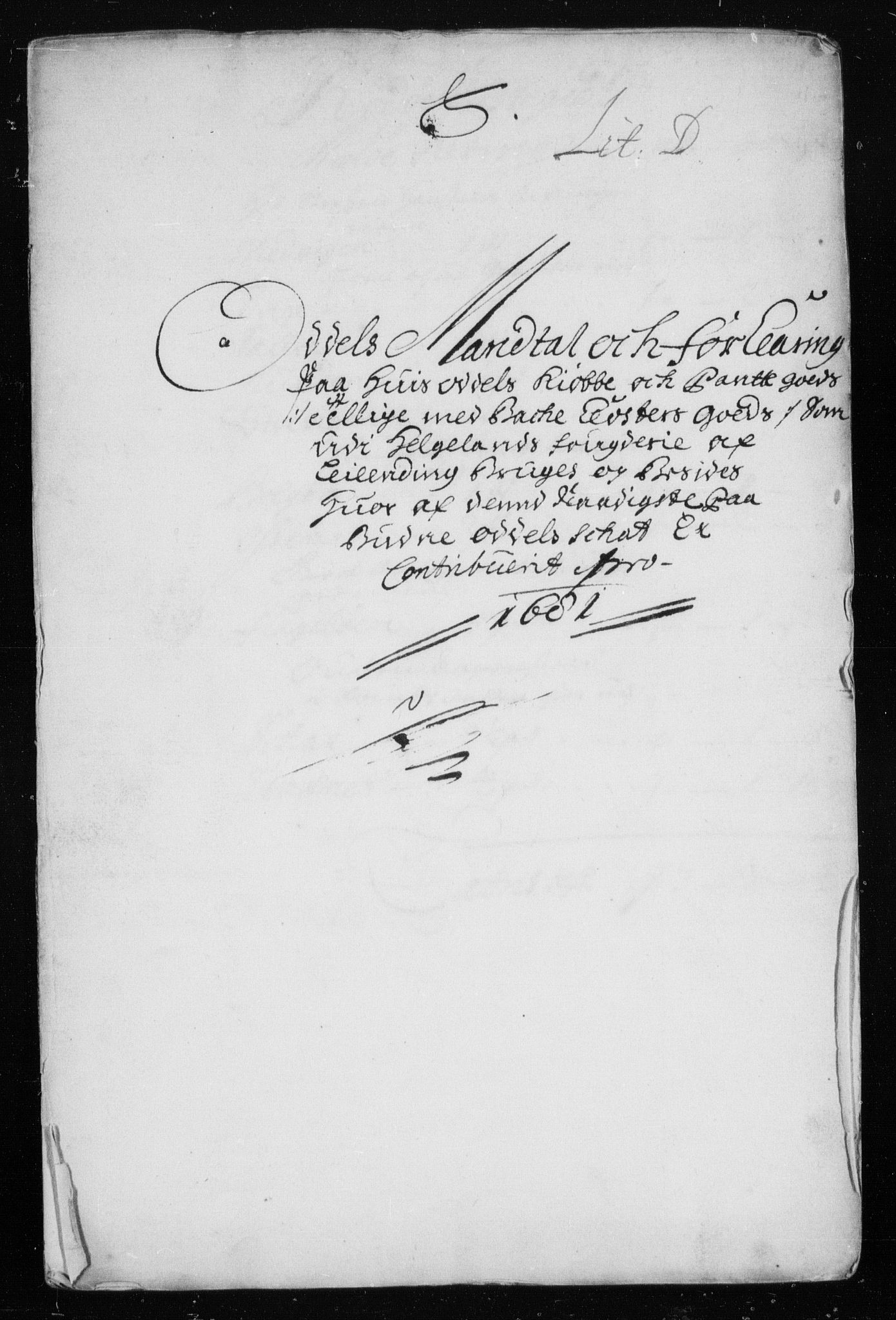 Rentekammeret inntil 1814, Reviderte regnskaper, Stiftamtstueregnskaper, Trondheim stiftamt og Nordland amt, AV/RA-EA-6044/R/Rh/L0008: Nordland amt, 1681