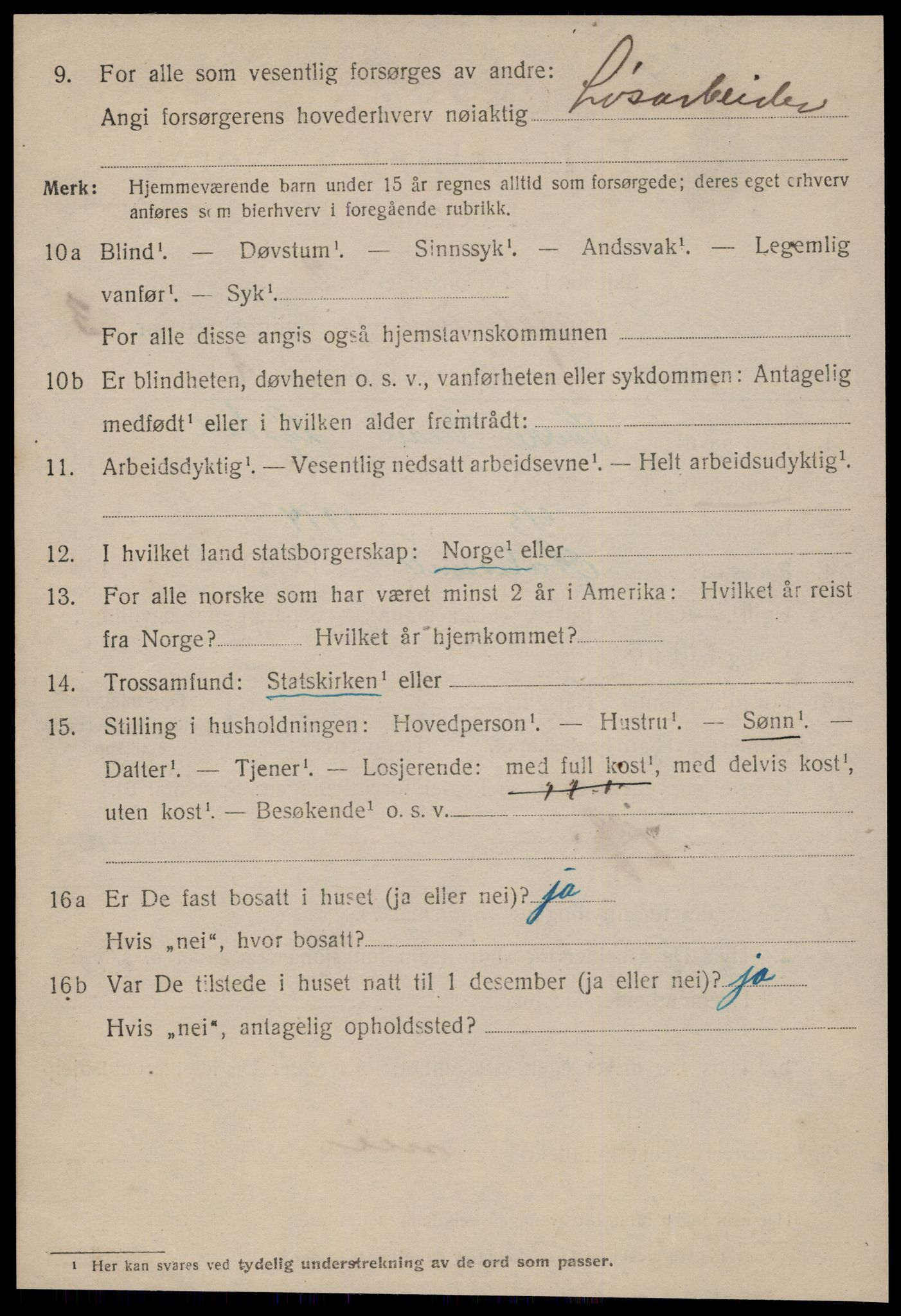 SAT, 1920 census for Ålesund, 1920, p. 42021