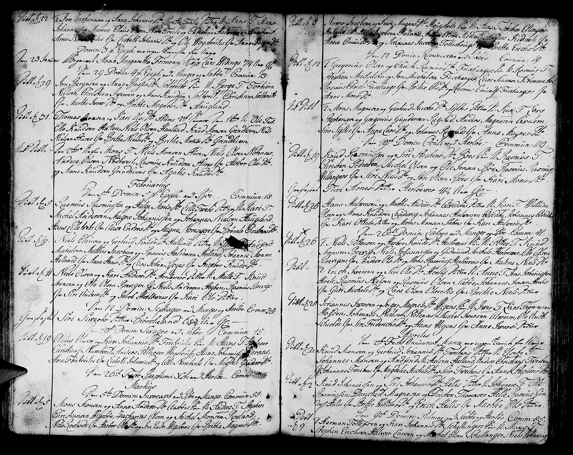Manger sokneprestembete, AV/SAB-A-76801/H/Haa: Parish register (official) no. A 1, 1759-1791, p. 108