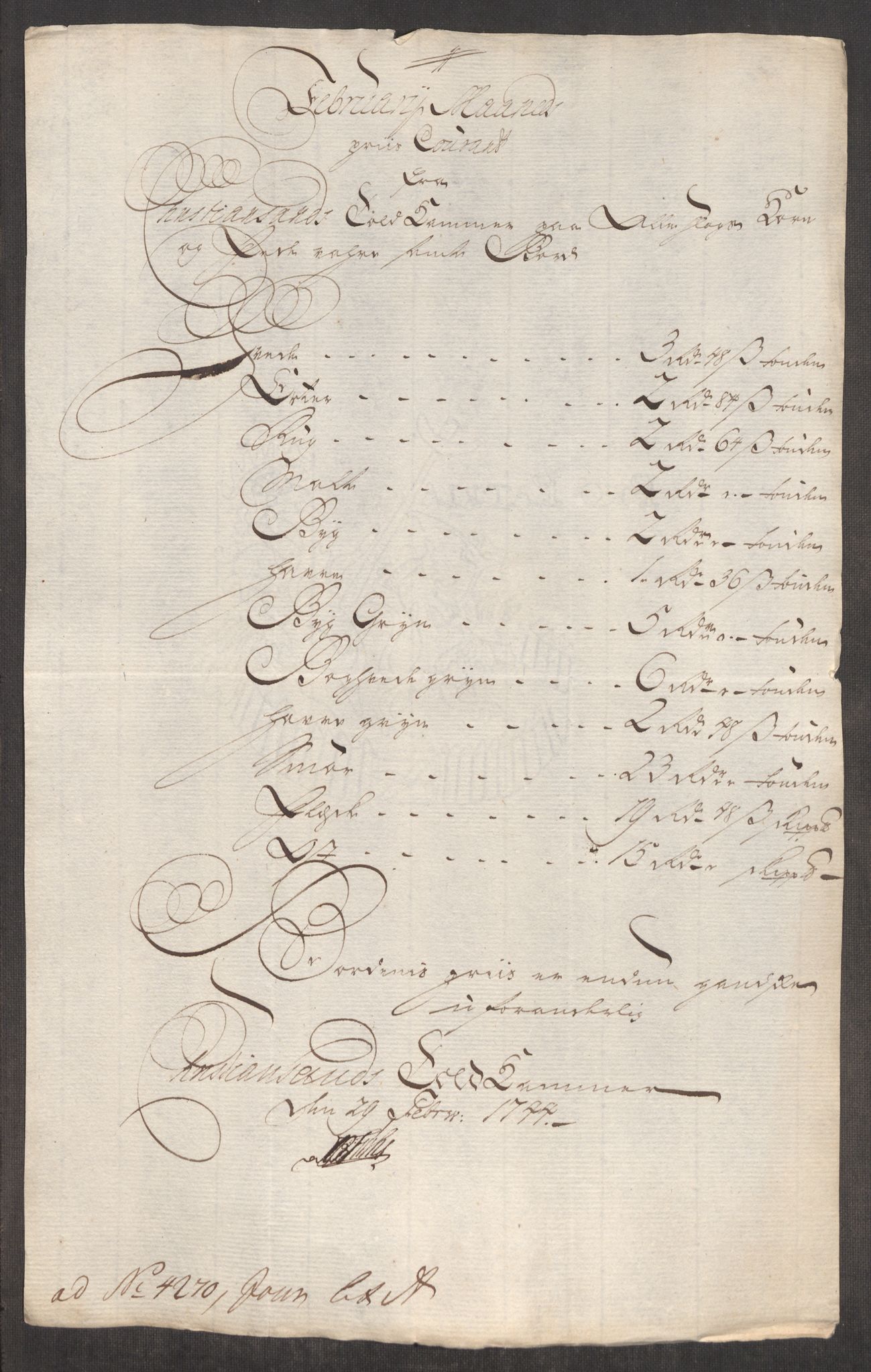 Rentekammeret inntil 1814, Realistisk ordnet avdeling, AV/RA-EA-4070/Oe/L0002: [Ø1]: Priskuranter, 1740-1744, p. 981