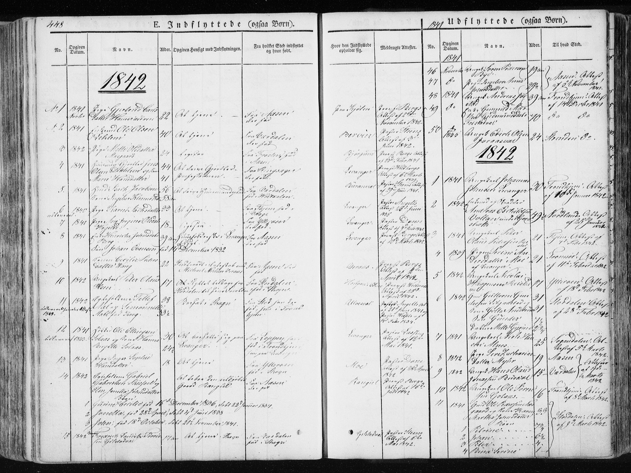 Ministerialprotokoller, klokkerbøker og fødselsregistre - Nord-Trøndelag, SAT/A-1458/717/L0154: Parish register (official) no. 717A06 /1, 1836-1849, p. 448