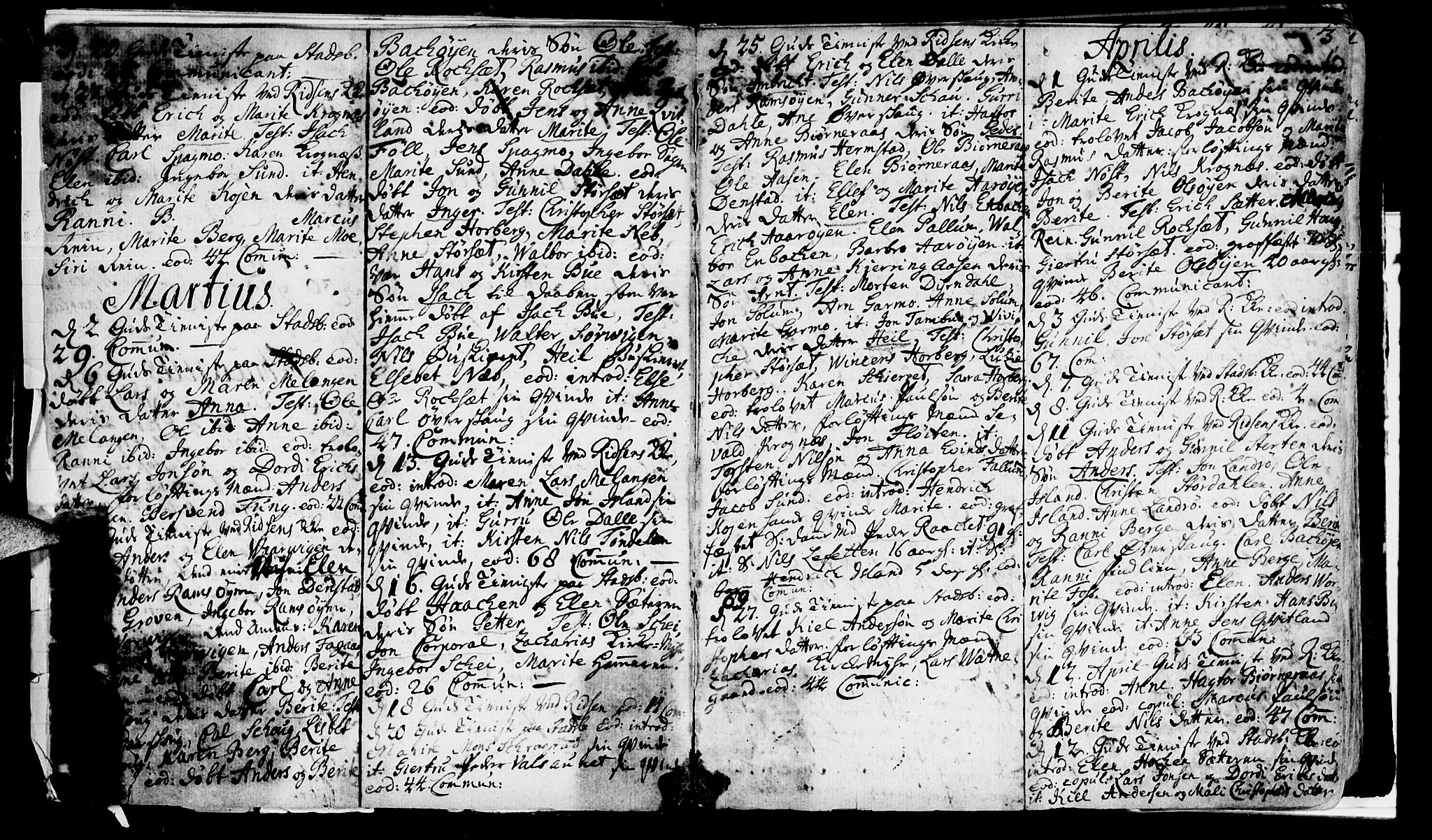 Ministerialprotokoller, klokkerbøker og fødselsregistre - Sør-Trøndelag, SAT/A-1456/646/L0604: Parish register (official) no. 646A02, 1735-1750, p. 2-3