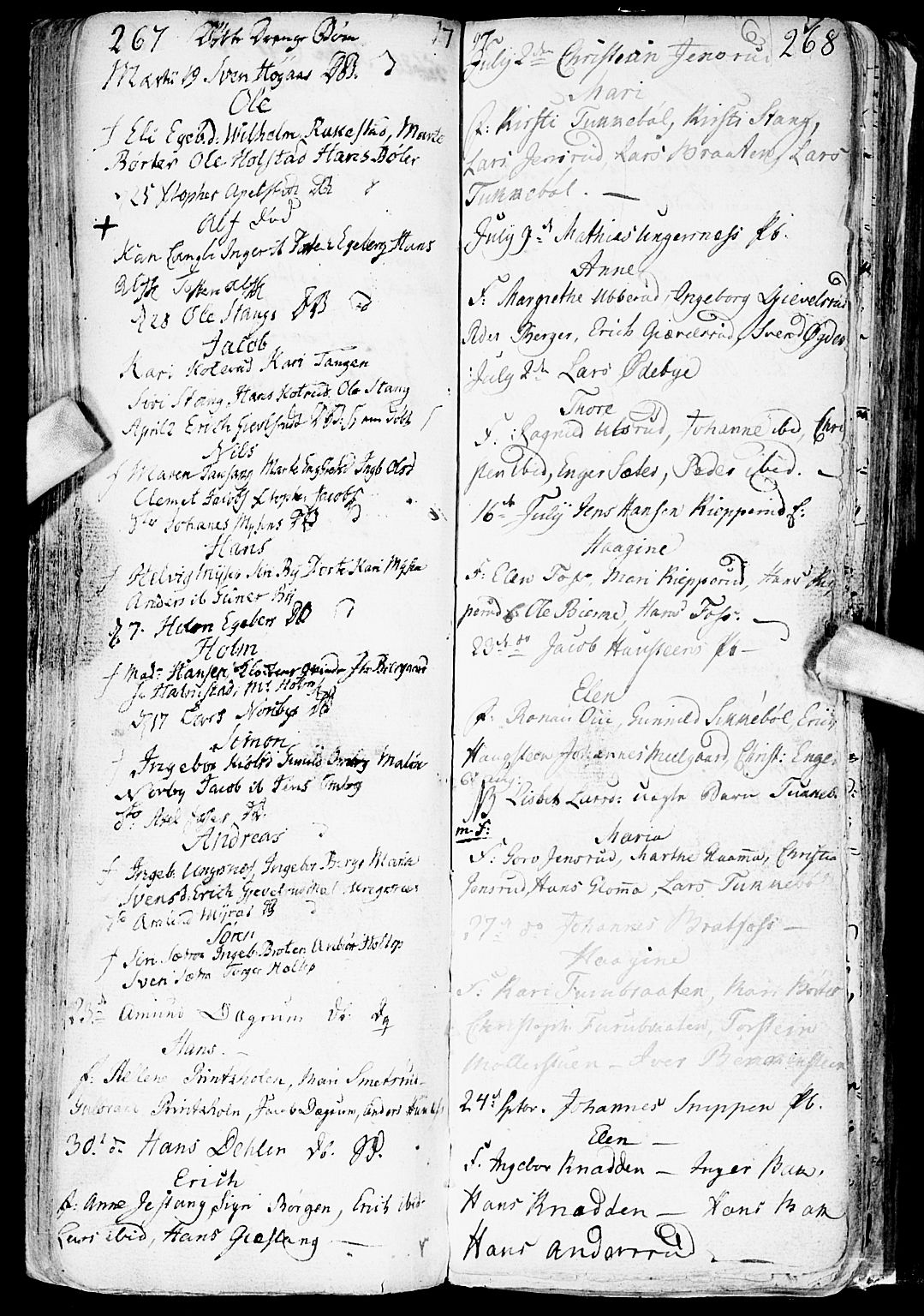 Enebakk prestekontor Kirkebøker, AV/SAO-A-10171c/F/Fa/L0002: Parish register (official) no. I 2, 1755-1806, p. 267-268