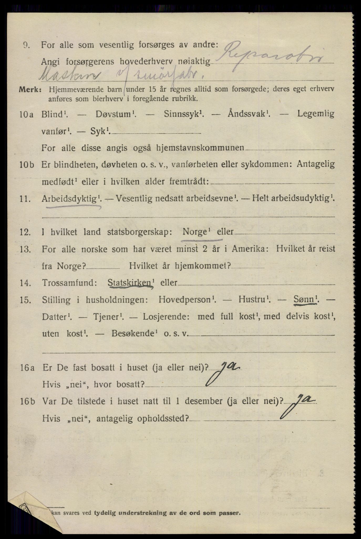 SAO, 1920 census for Kristiania, 1920, p. 296028