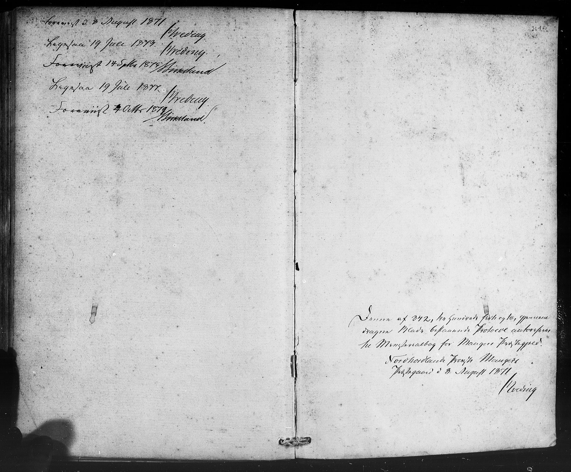 Manger sokneprestembete, SAB/A-76801/H/Haa: Parish register (official) no. A 8, 1871-1880