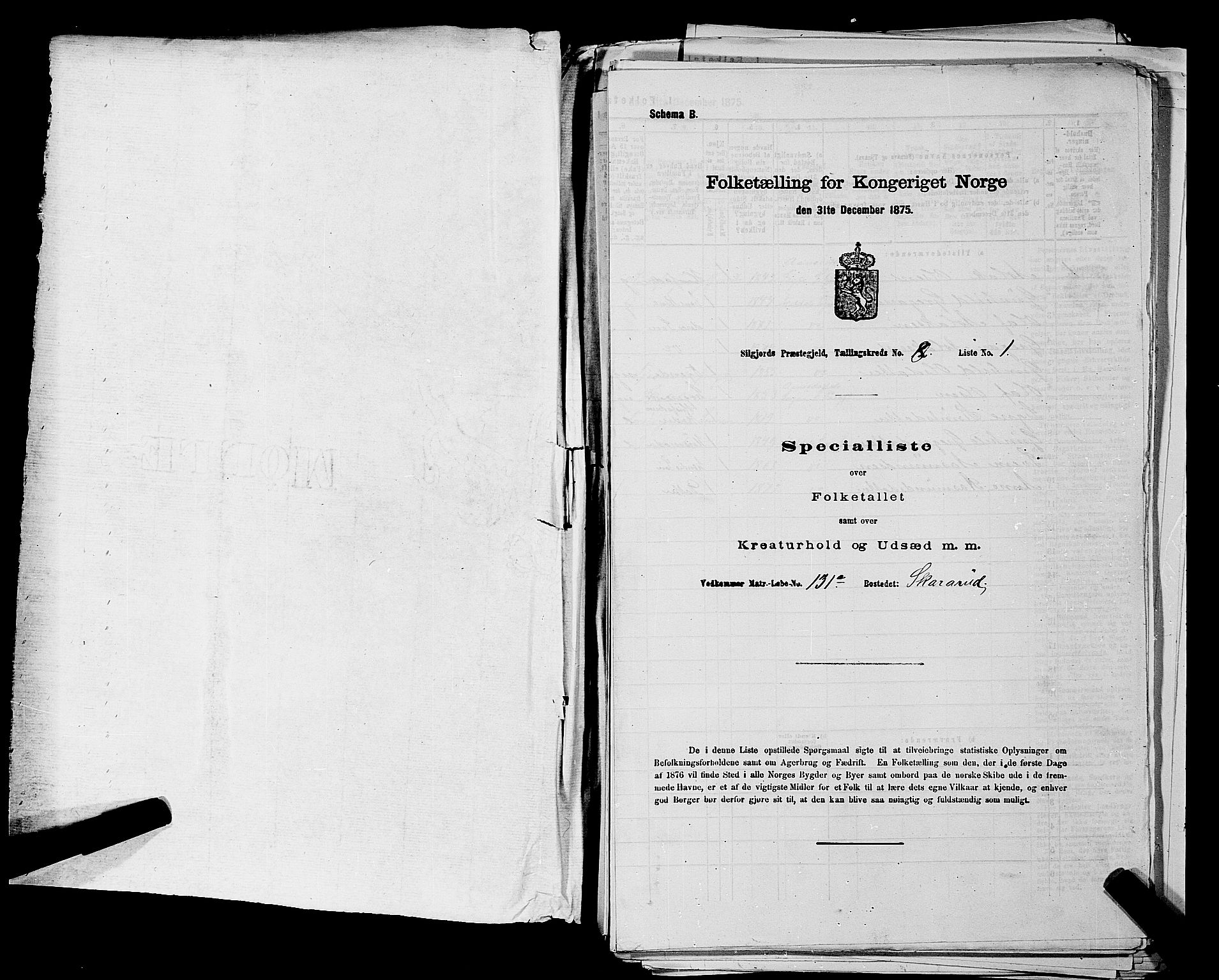 SAKO, 1875 census for 0828P Seljord, 1875, p. 908