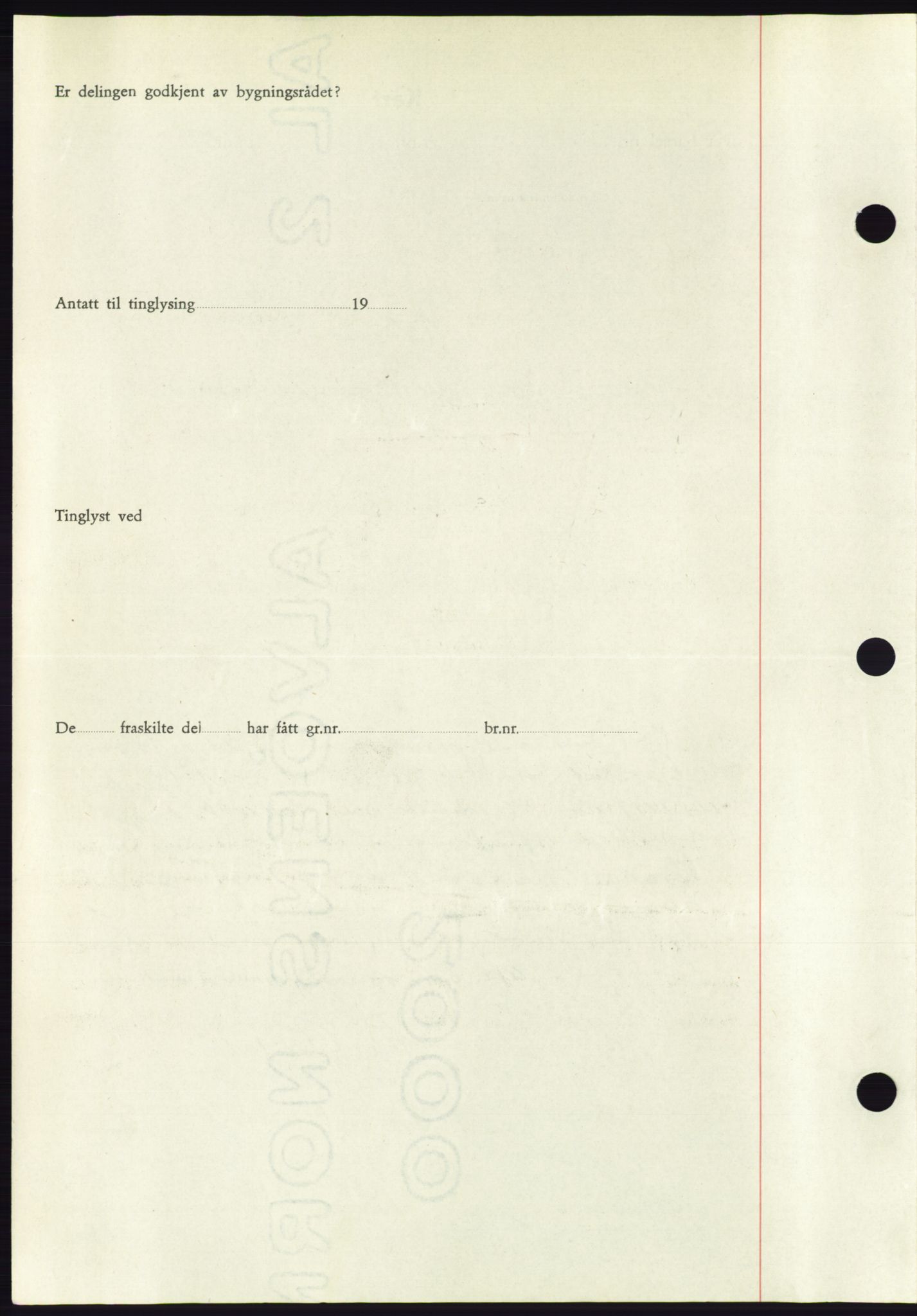 Søre Sunnmøre sorenskriveri, AV/SAT-A-4122/1/2/2C/L0084: Mortgage book no. 10A, 1949-1949, Diary no: : 225/1949