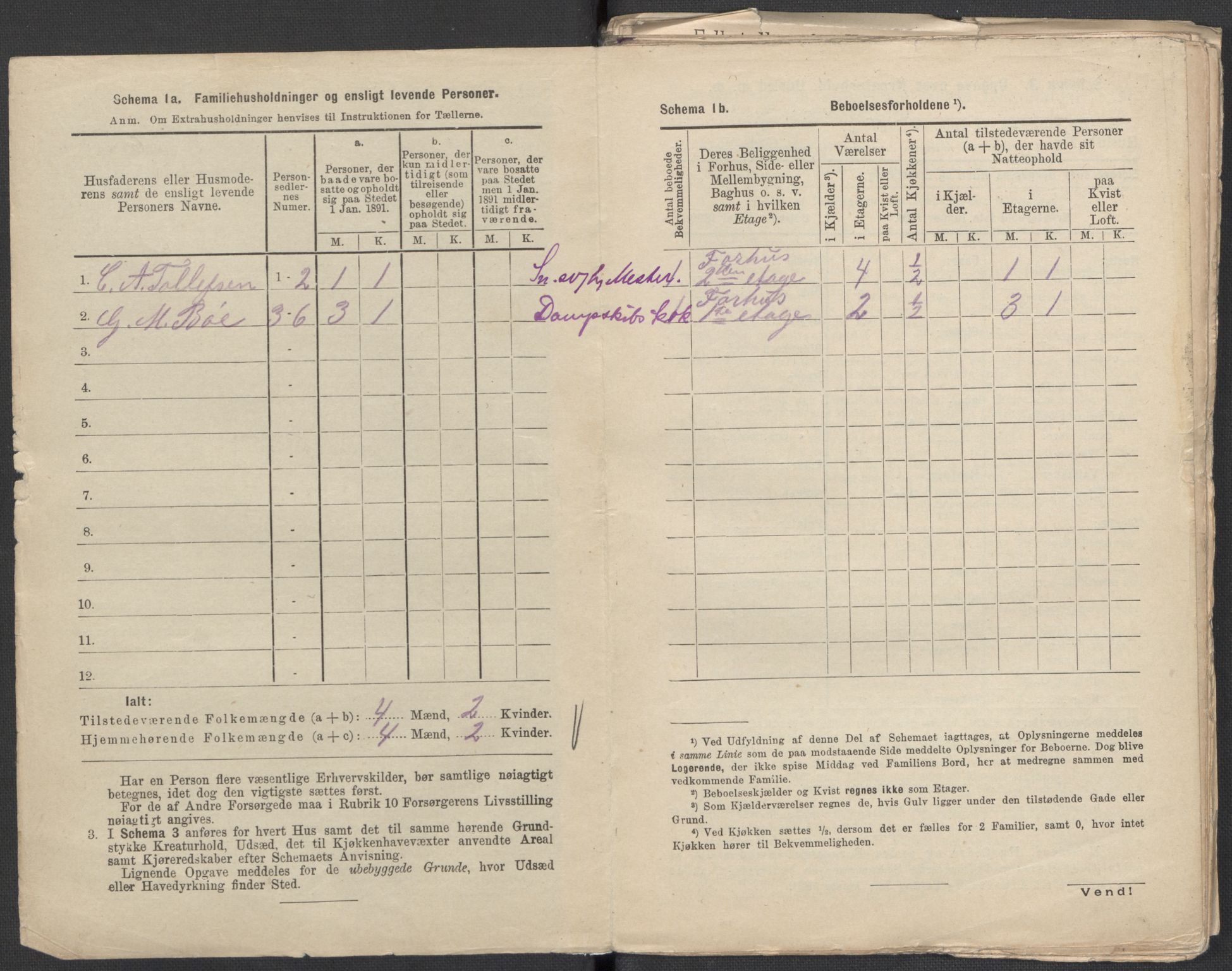 RA, 1891 Census for 1301 Bergen, 1891, p. 558