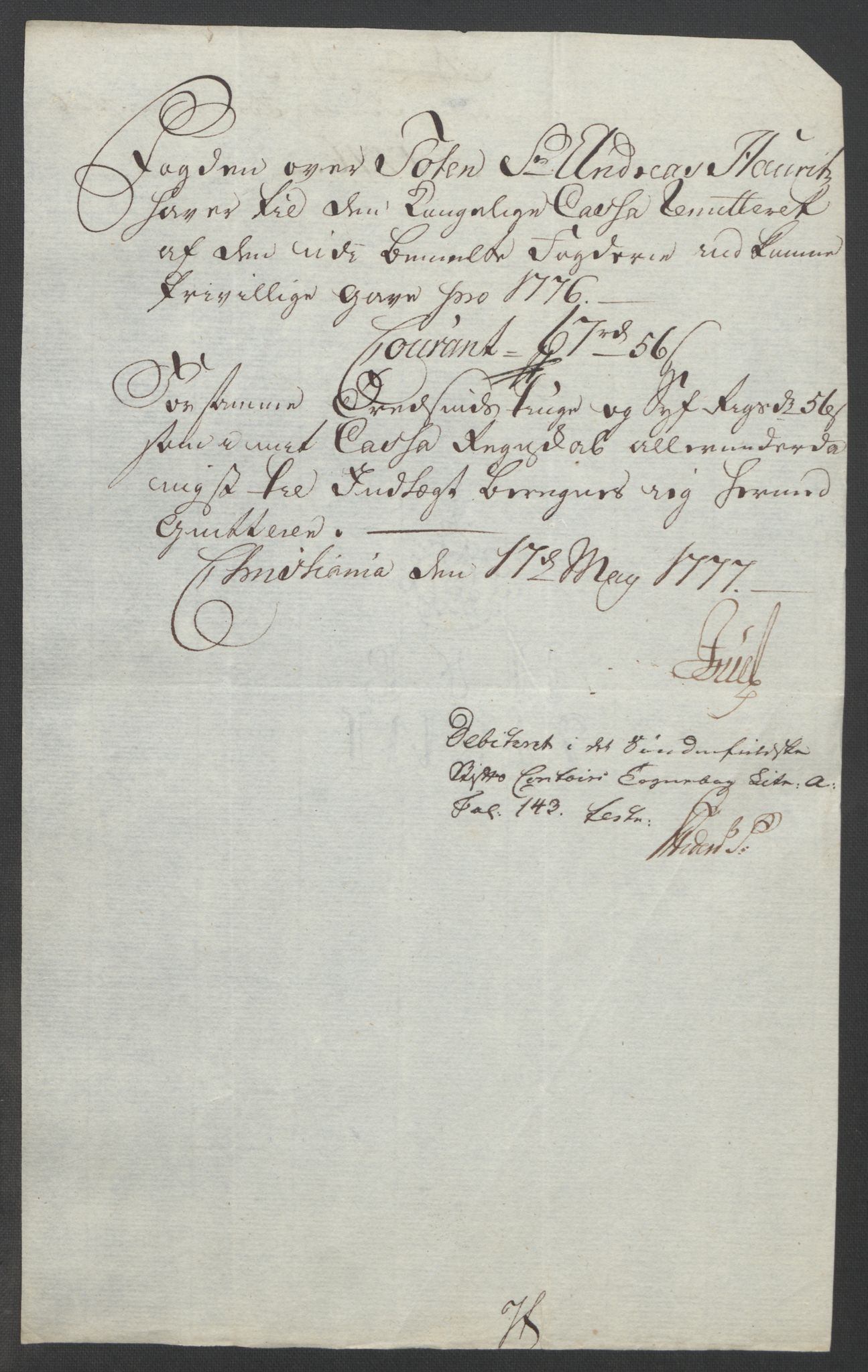 Rentekammeret inntil 1814, Reviderte regnskaper, Fogderegnskap, AV/RA-EA-4092/R19/L1399: Fogderegnskap Toten, Hadeland og Vardal, 1762-1783, p. 423