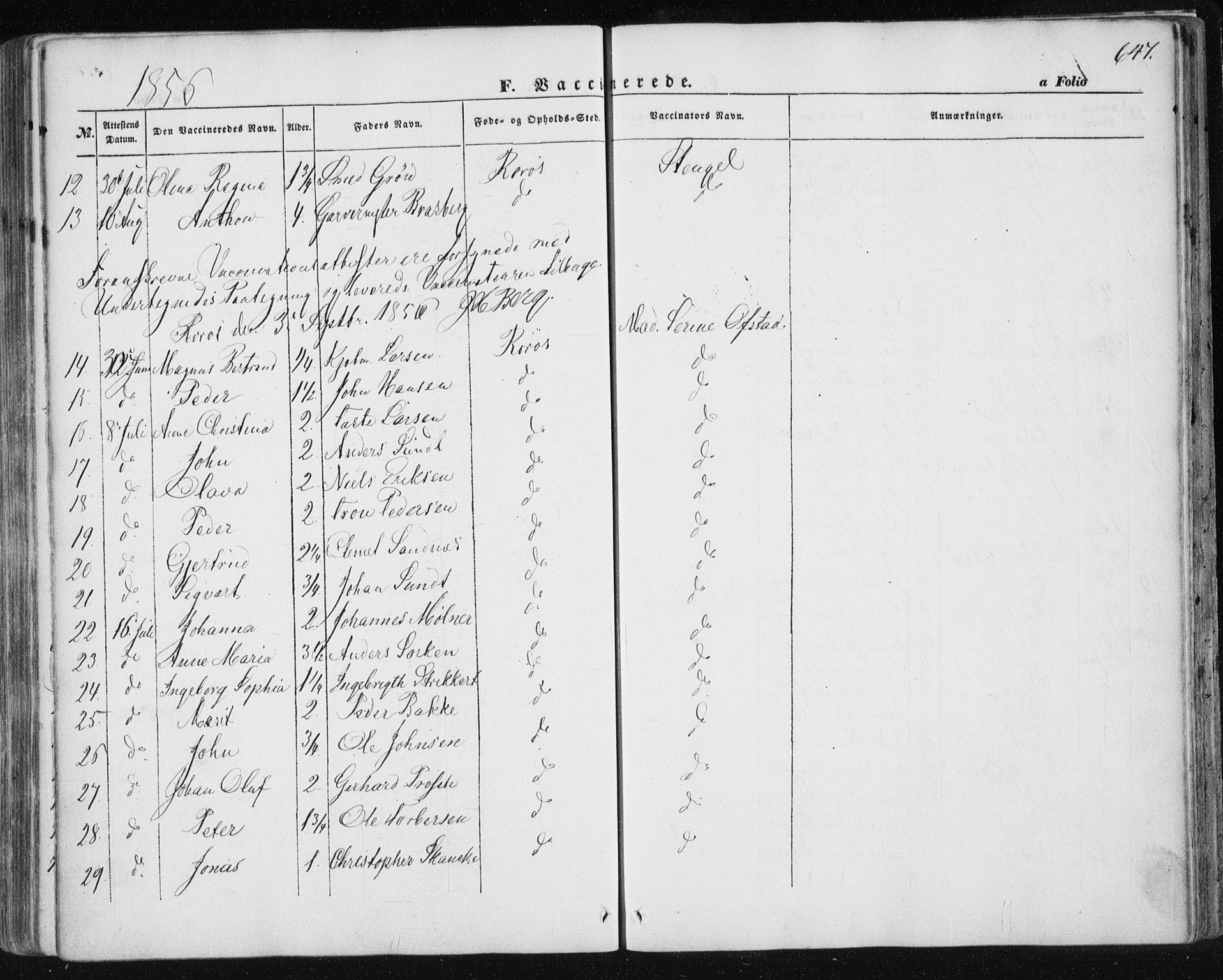 Ministerialprotokoller, klokkerbøker og fødselsregistre - Sør-Trøndelag, SAT/A-1456/681/L0931: Parish register (official) no. 681A09, 1845-1859, p. 647