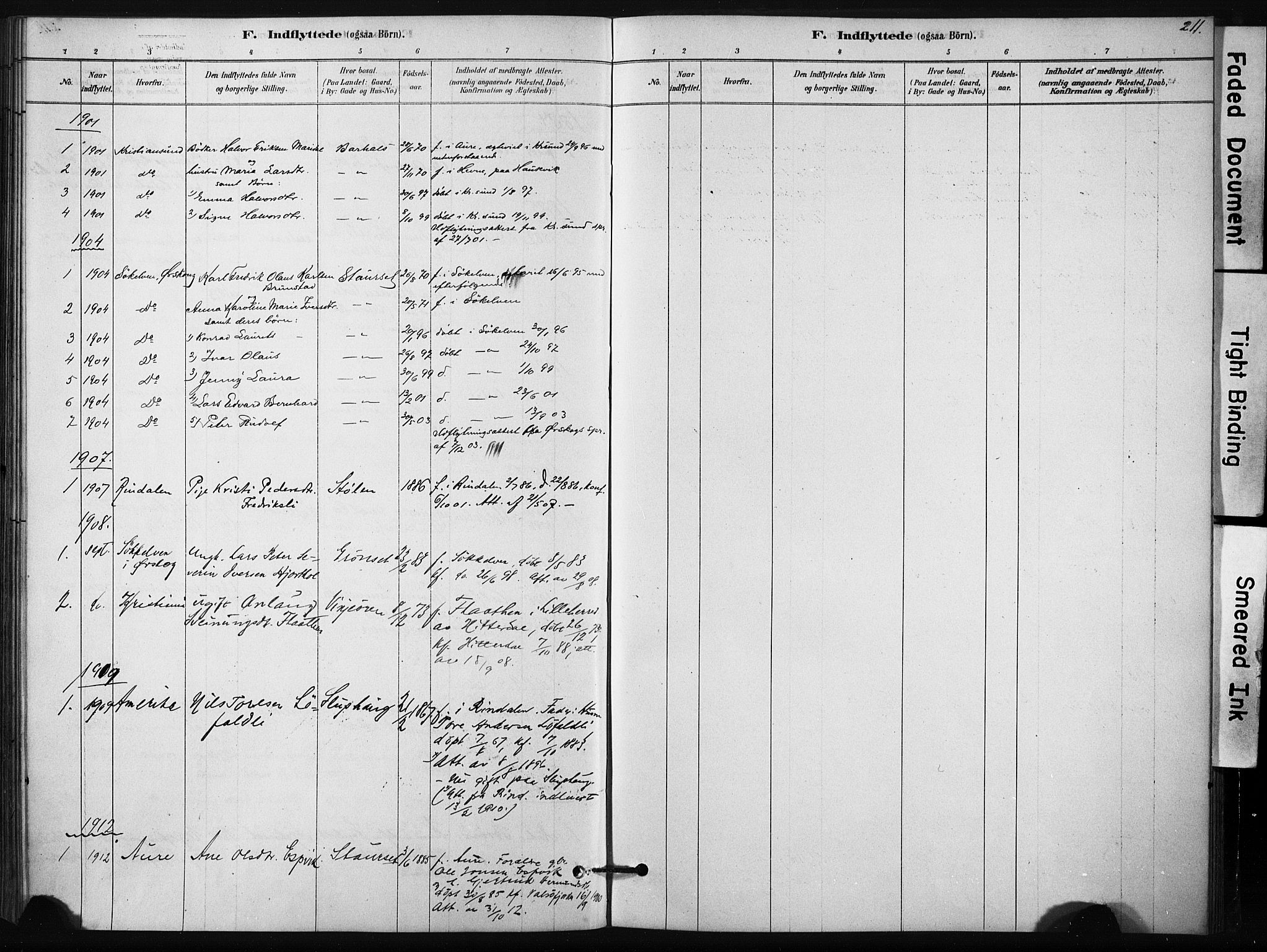 Ministerialprotokoller, klokkerbøker og fødselsregistre - Sør-Trøndelag, SAT/A-1456/631/L0512: Parish register (official) no. 631A01, 1879-1912, p. 211