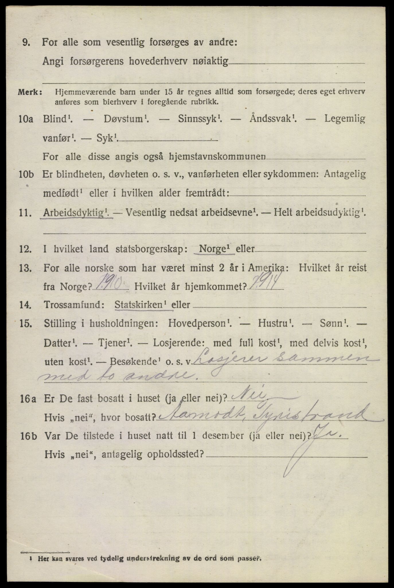 SAKO, 1920 census for Norderhov, 1920, p. 11664