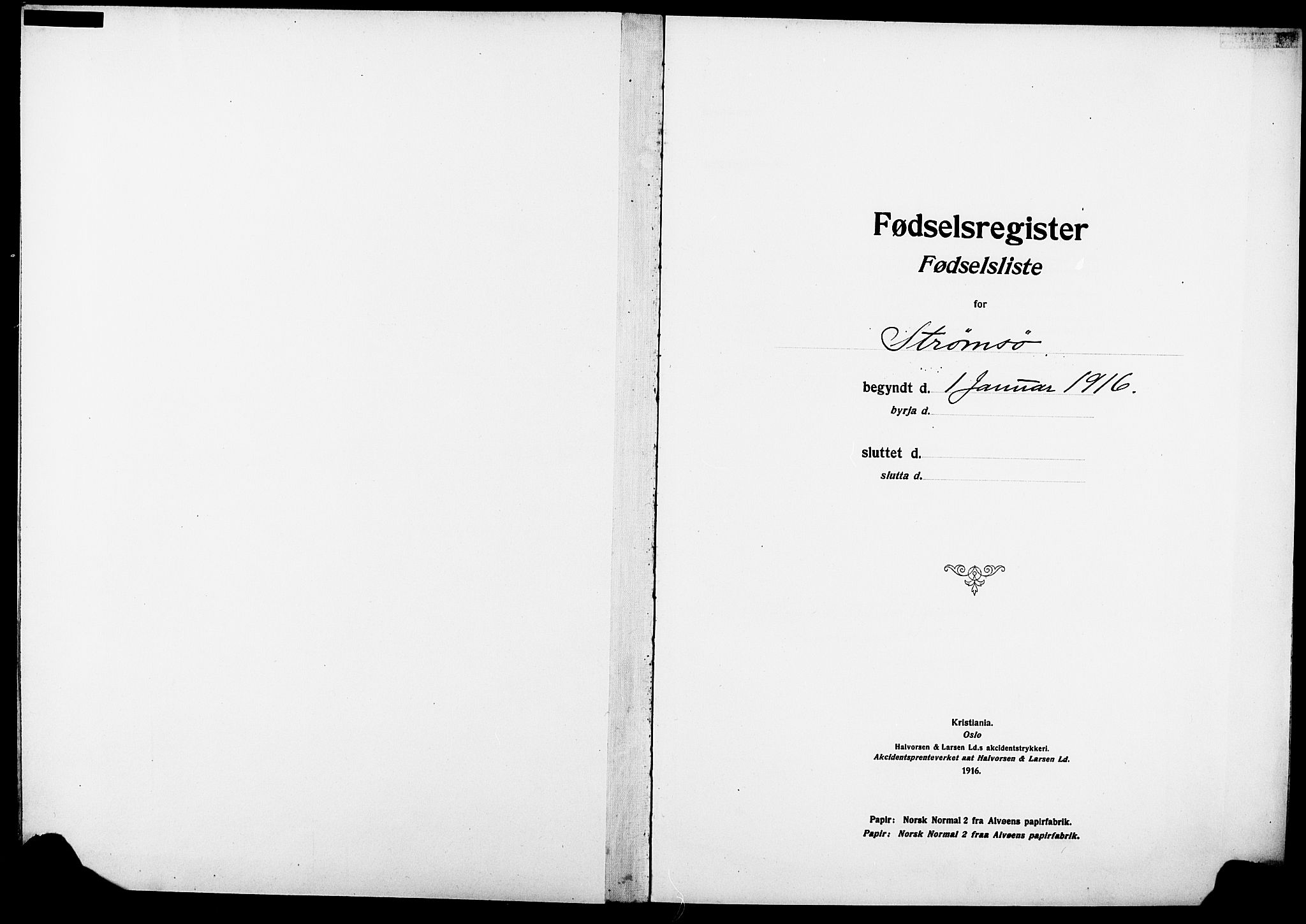 Strømsø kirkebøker, AV/SAKO-A-246/J/Ja/L0001: Birth register no. I 1, 1916-1925