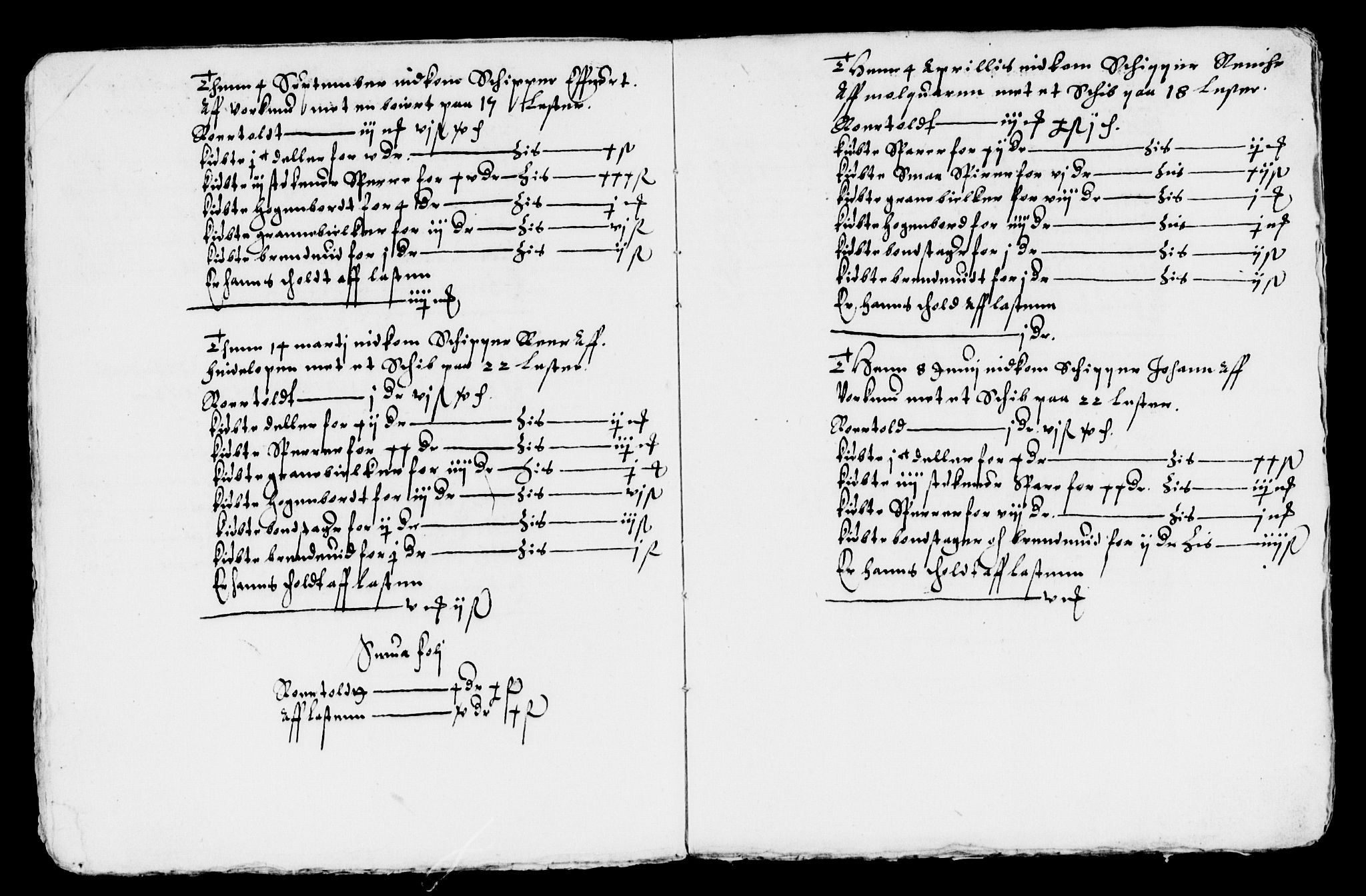 Rentekammeret inntil 1814, Reviderte regnskaper, Lensregnskaper, AV/RA-EA-5023/R/Rb/Rbo/L0001: Tønsberg len, 1584-1612