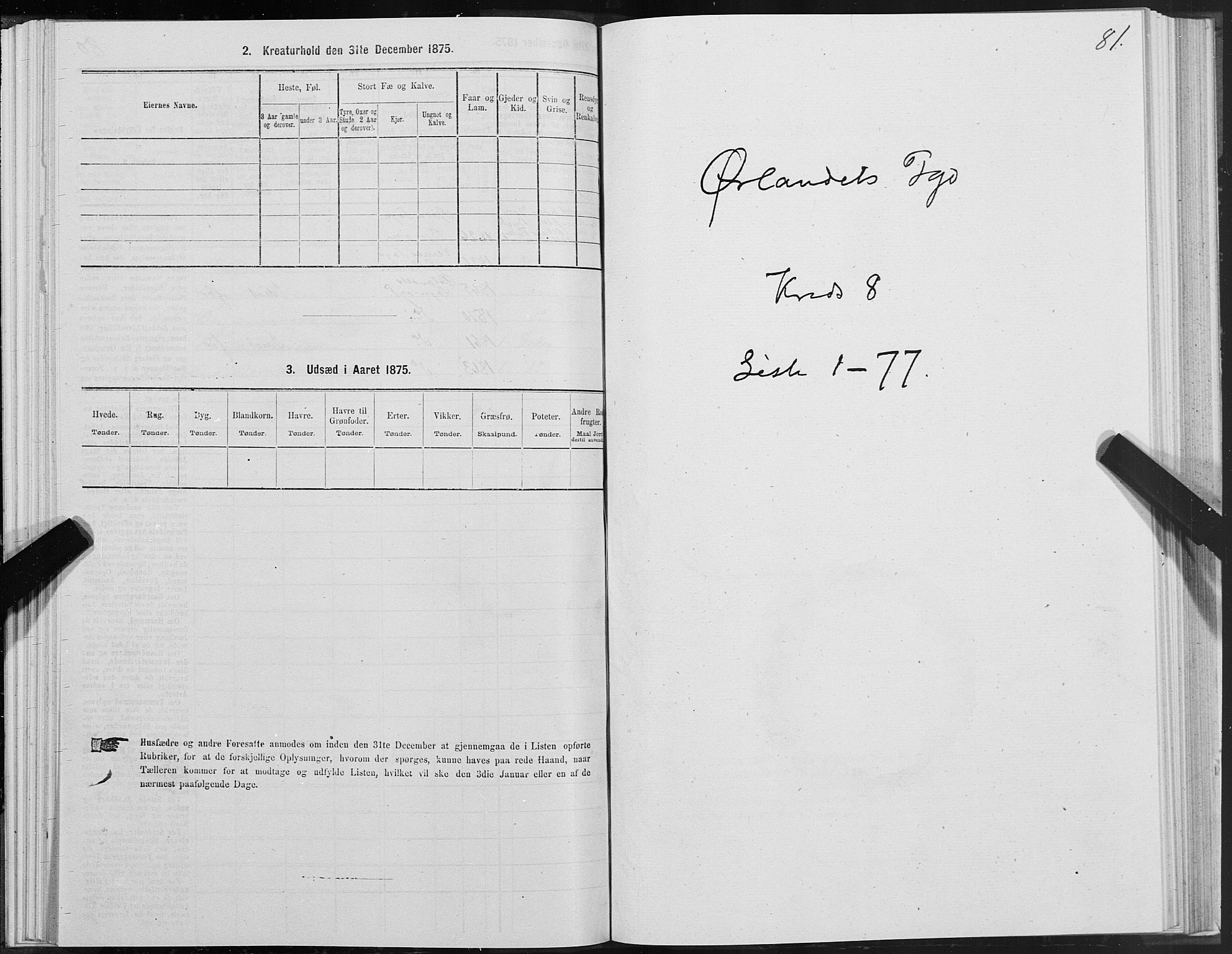 SAT, 1875 census for 1621P Ørland, 1875, p. 4081