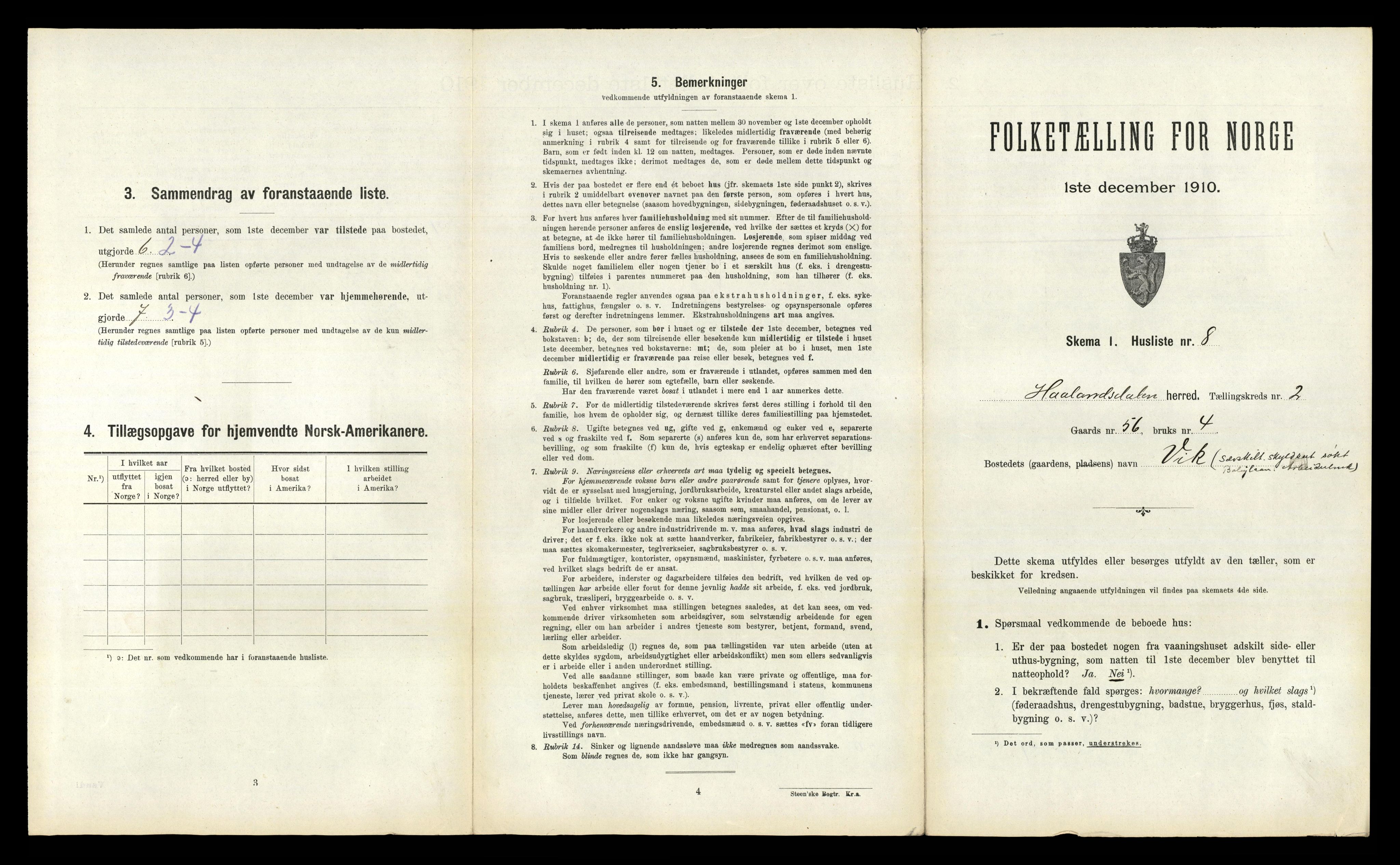 RA, 1910 census for Hålandsdal, 1910, p. 114