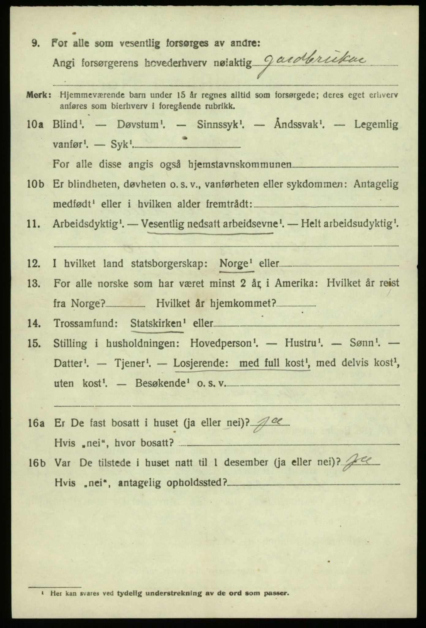 SAB, 1920 census for Modalen, 1920, p. 1379