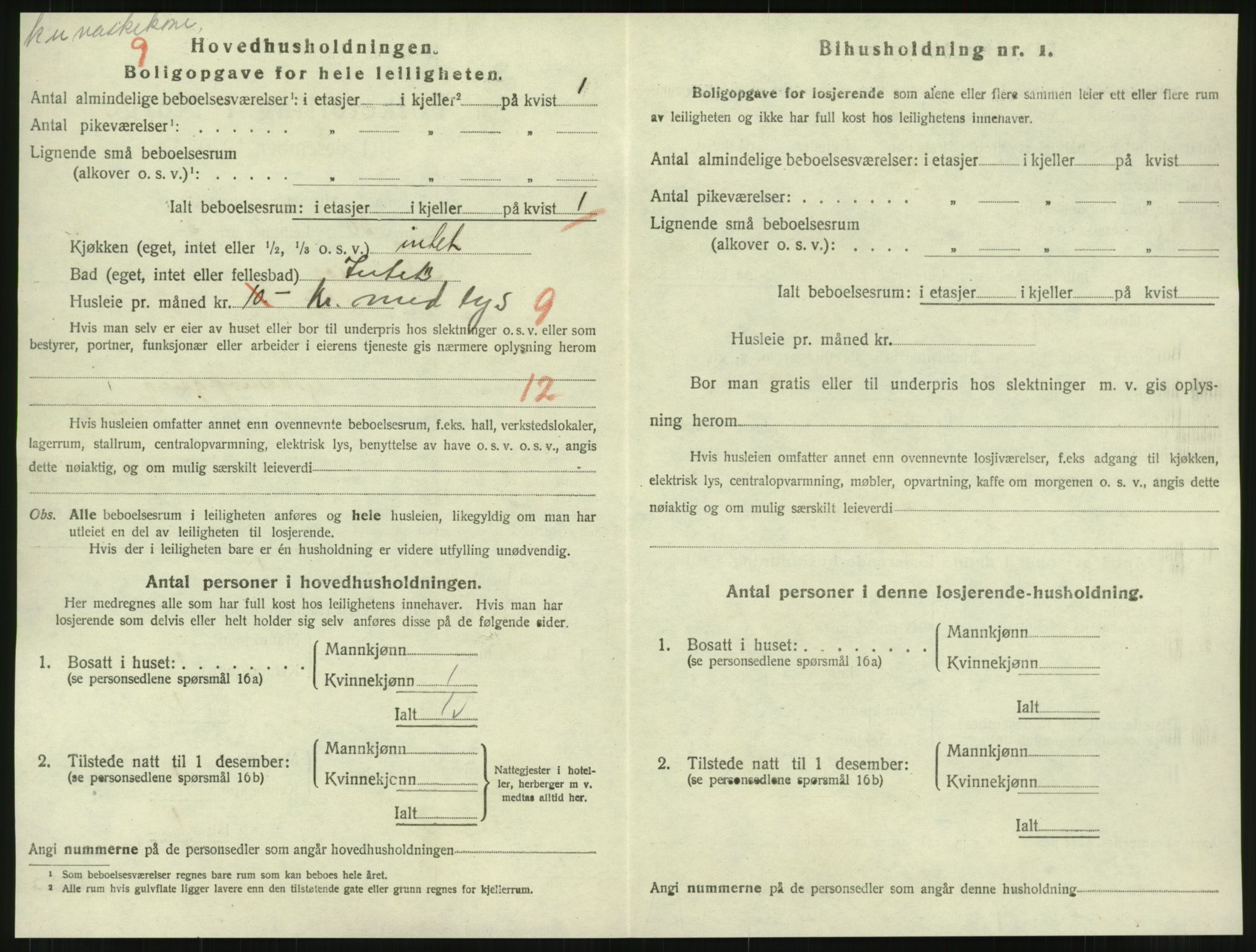 SAT, 1920 census for Namsos, 1920, p. 1970