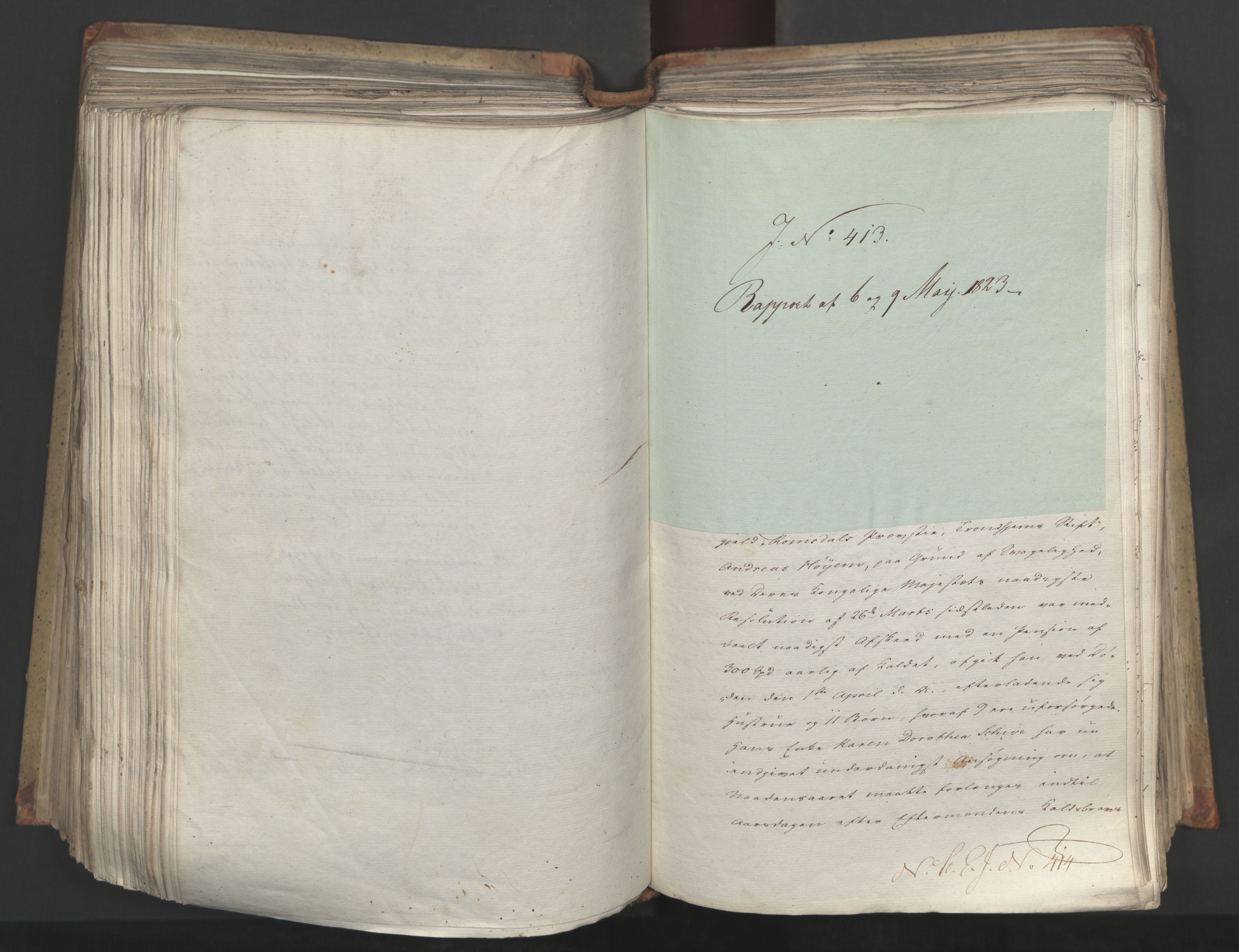 Statsrådsavdelingen i Stockholm, RA/S-1003/D/Da/L0034: Regjeringsinnstillinger nr. 275-540, 1823, p. 382