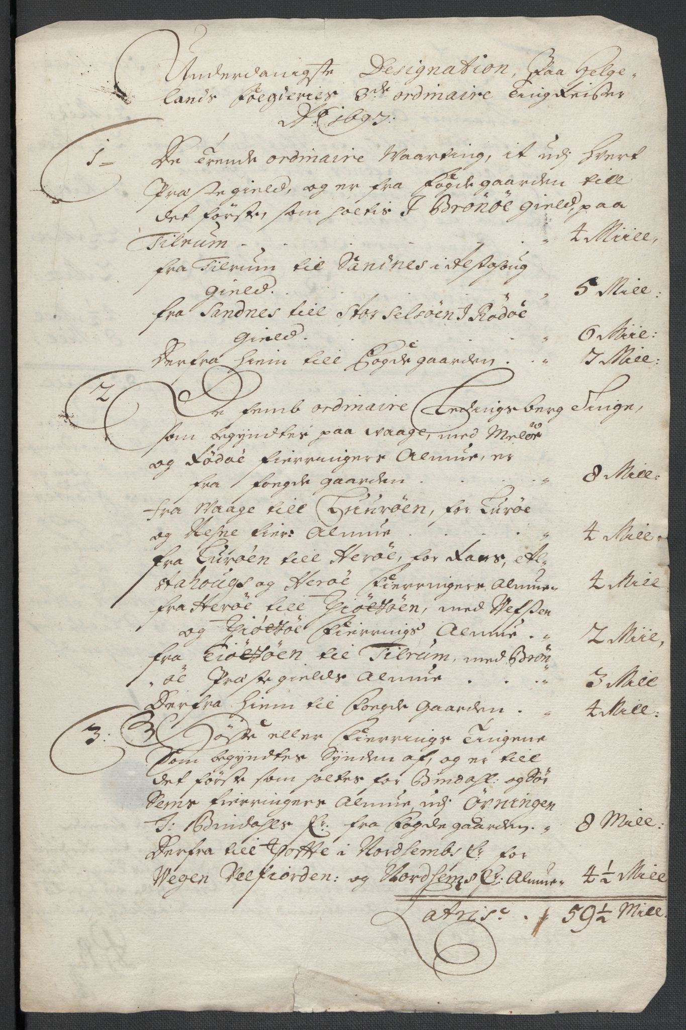 Rentekammeret inntil 1814, Reviderte regnskaper, Fogderegnskap, RA/EA-4092/R65/L4506: Fogderegnskap Helgeland, 1697-1698, p. 123