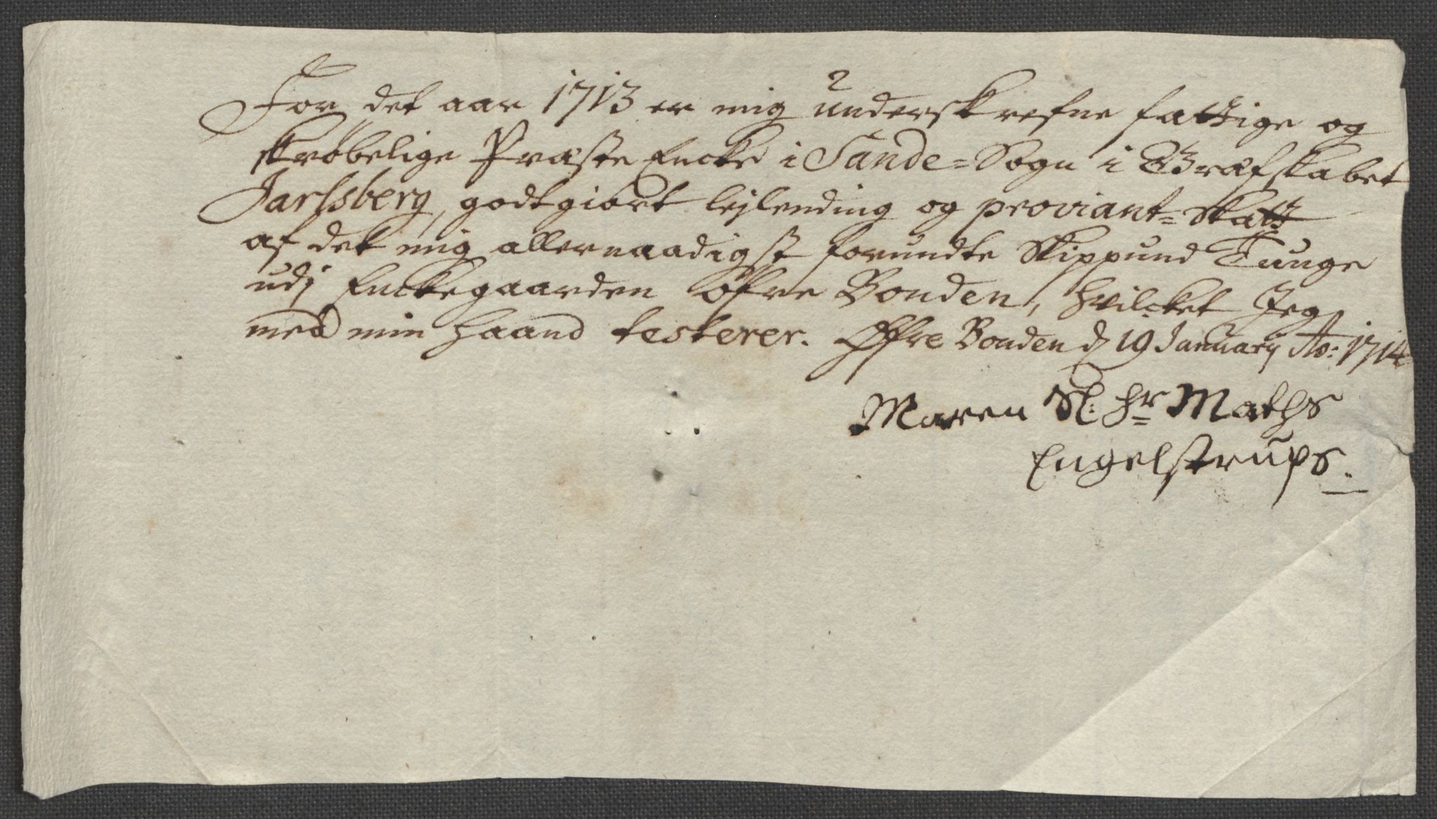 Rentekammeret inntil 1814, Reviderte regnskaper, Fogderegnskap, RA/EA-4092/R32/L1879: Fogderegnskap Jarlsberg grevskap, 1714-1715, p. 235