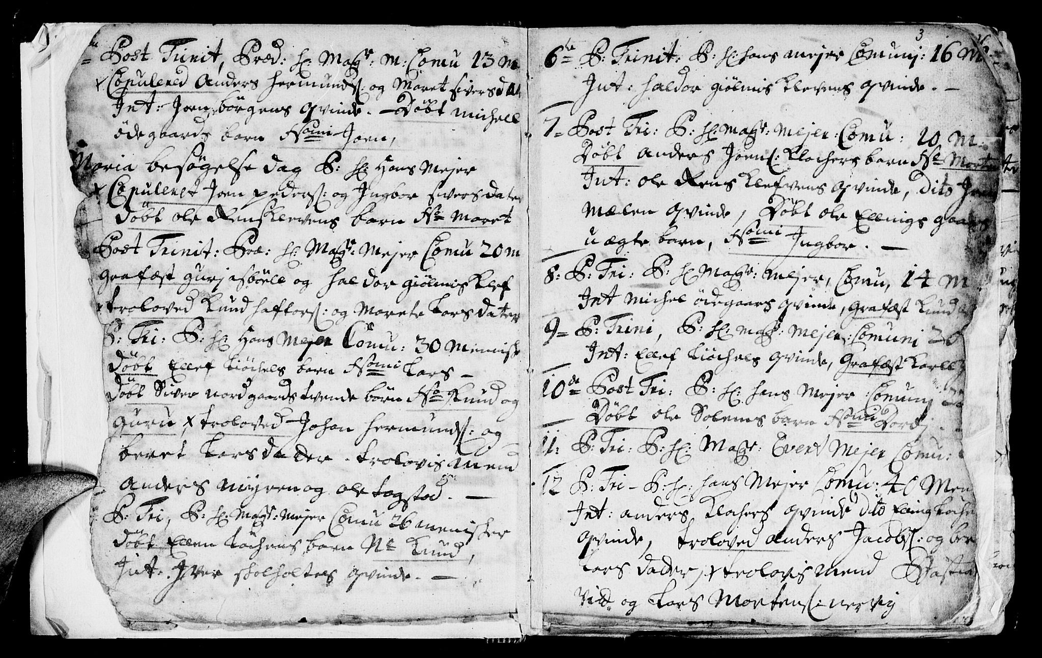Ministerialprotokoller, klokkerbøker og fødselsregistre - Sør-Trøndelag, SAT/A-1456/668/L0812: Parish register (copy) no. 668C01, 1715-1742, p. 3