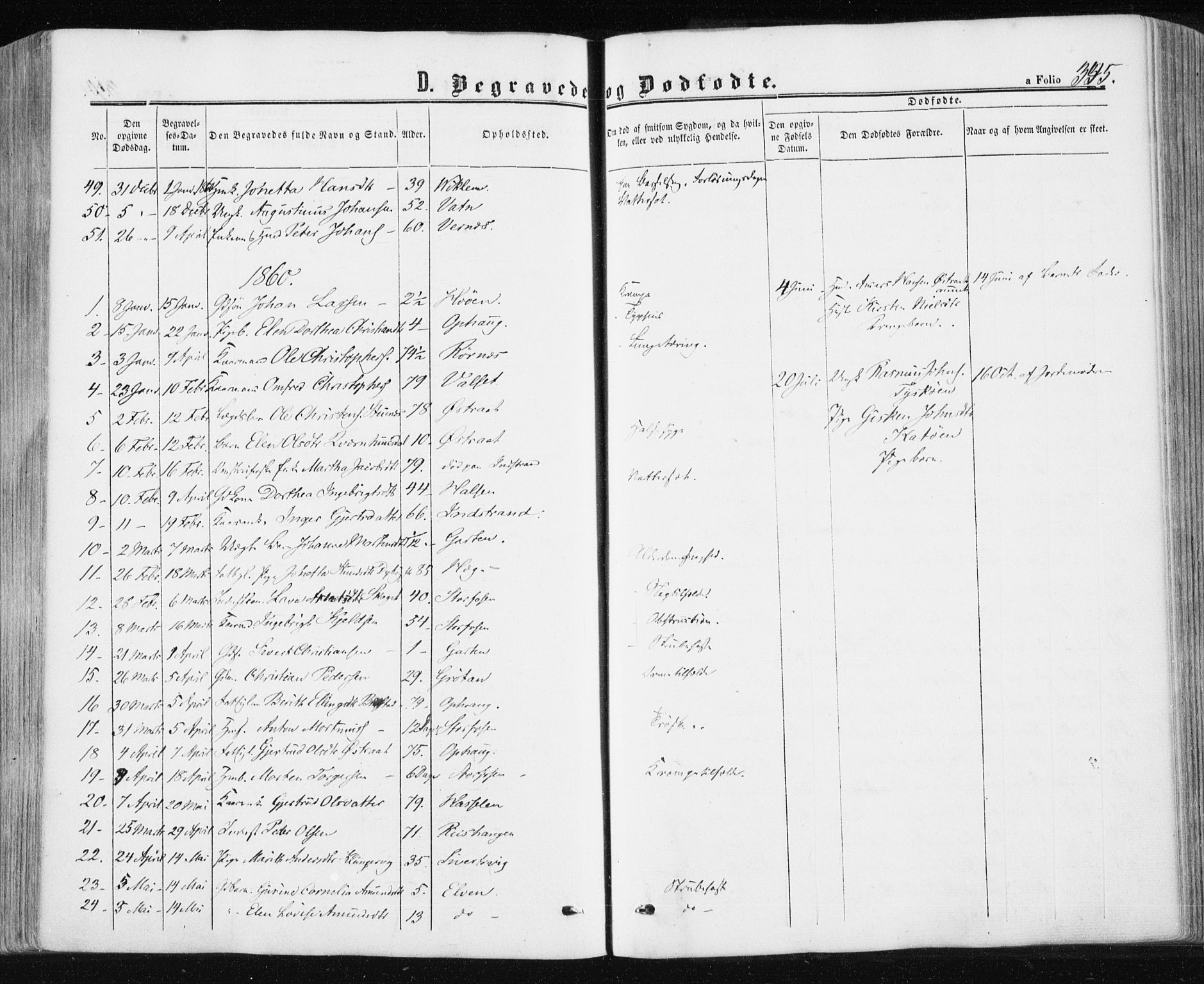 Ministerialprotokoller, klokkerbøker og fødselsregistre - Sør-Trøndelag, AV/SAT-A-1456/659/L0737: Parish register (official) no. 659A07, 1857-1875, p. 345