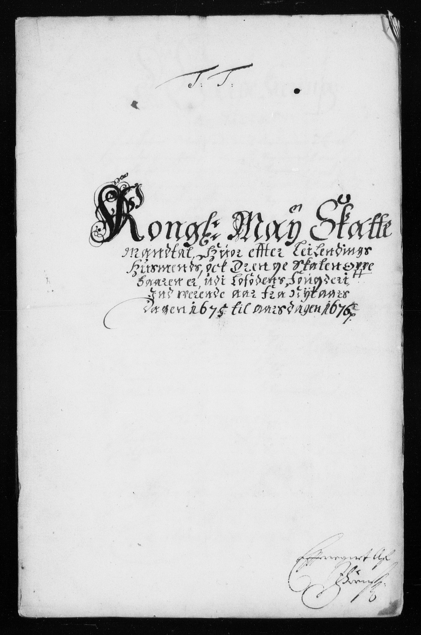Rentekammeret inntil 1814, Reviderte regnskaper, Stiftamtstueregnskaper, Trondheim stiftamt og Nordland amt, RA/EA-6044/R/Rh/L0005: Nordland amt, 1675