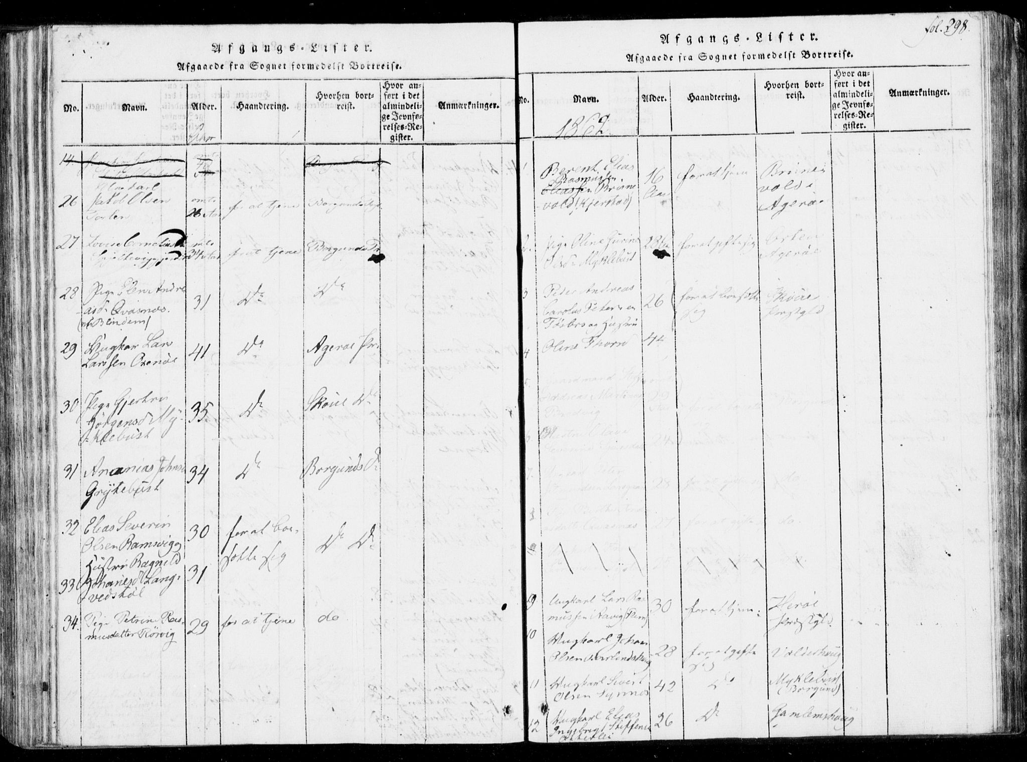 Ministerialprotokoller, klokkerbøker og fødselsregistre - Møre og Romsdal, AV/SAT-A-1454/537/L0517: Parish register (official) no. 537A01, 1818-1862, p. 298