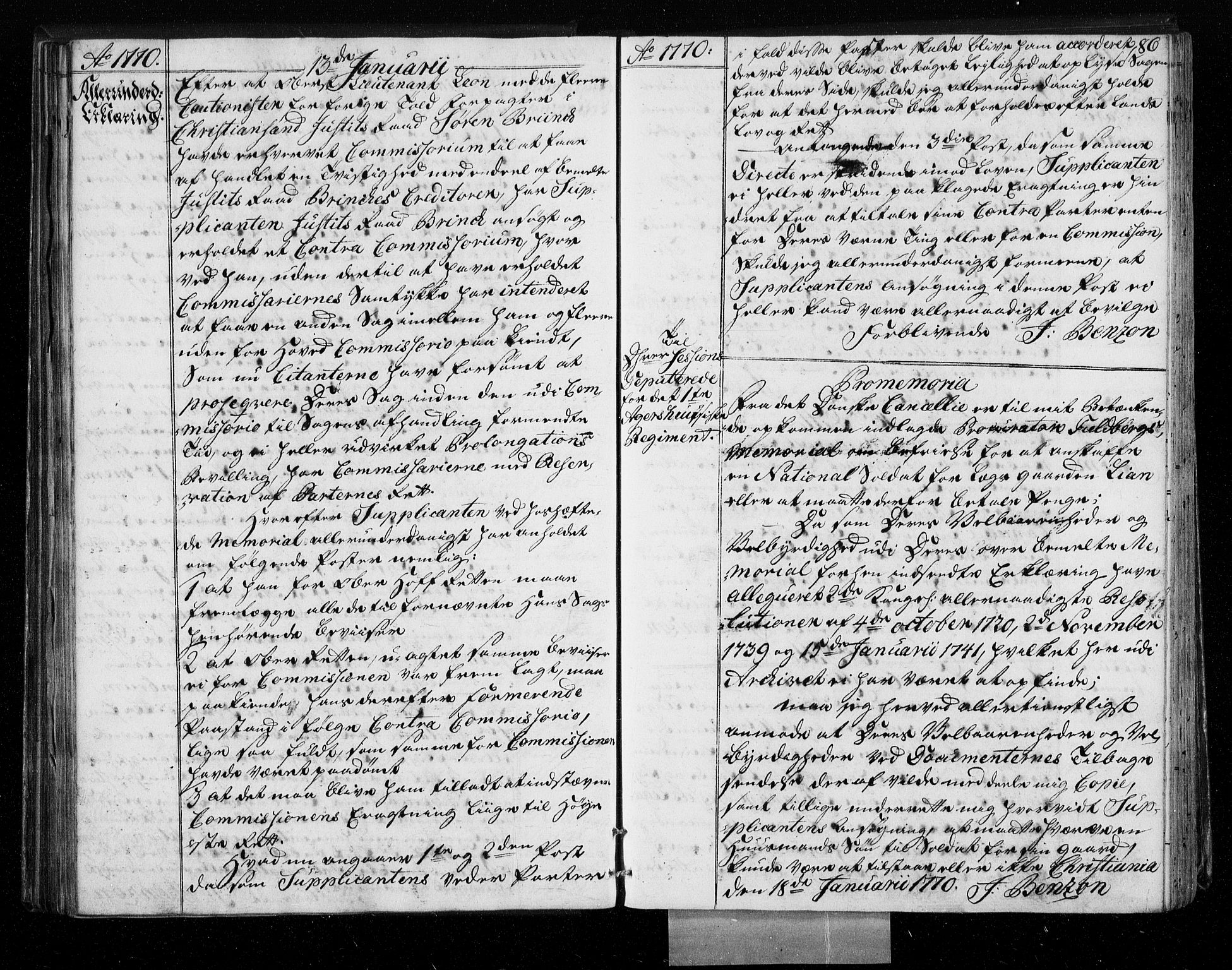 Stattholderembetet 1572-1771, AV/RA-EA-2870/Bf/L0008: Stattholderprotokoll (allmenn kopibok), 1769-1770, p. 85b-86a