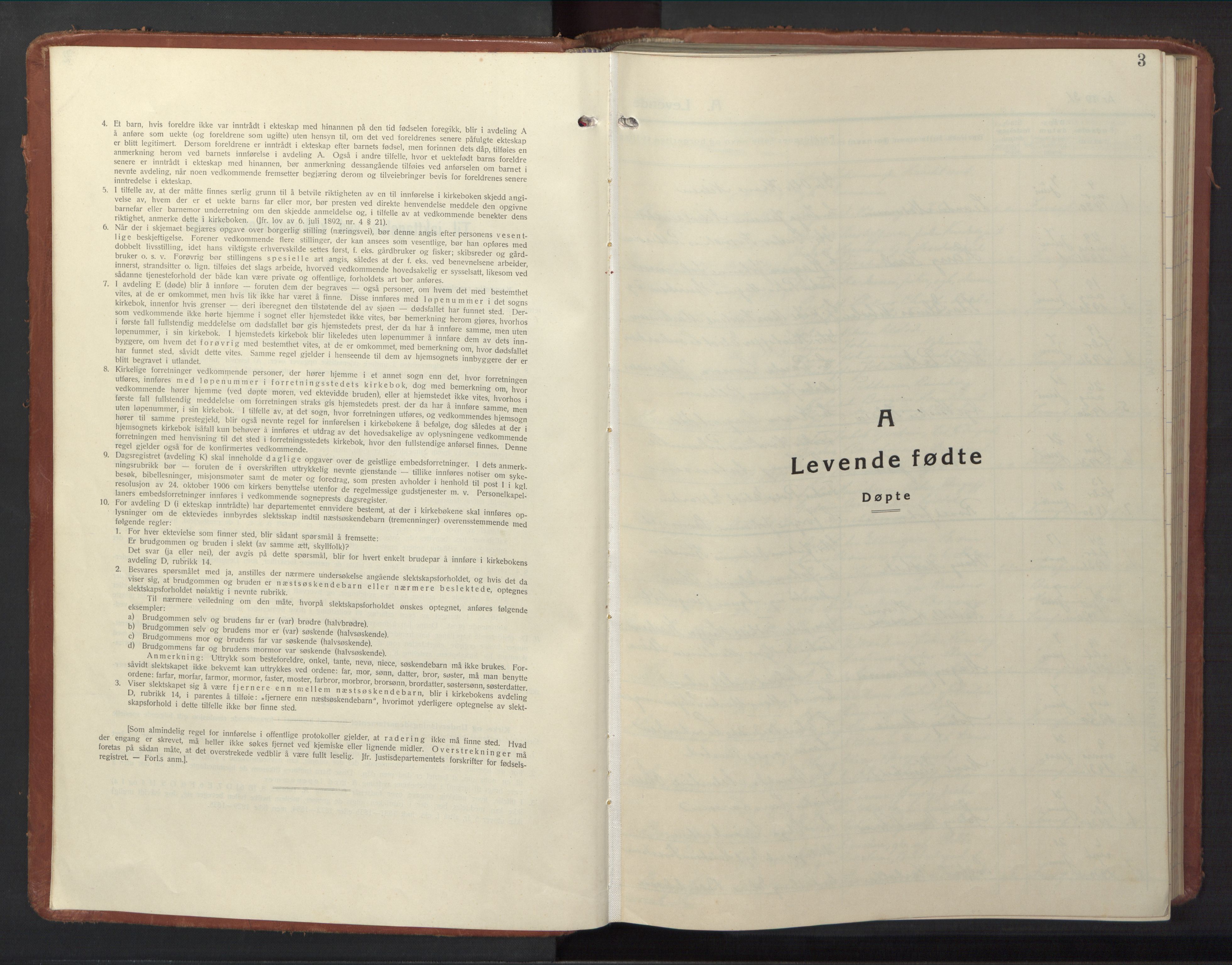Ministerialprotokoller, klokkerbøker og fødselsregistre - Nordland, SAT/A-1459/880/L1143: Parish register (copy) no. 880C05, 1929-1951, p. 3
