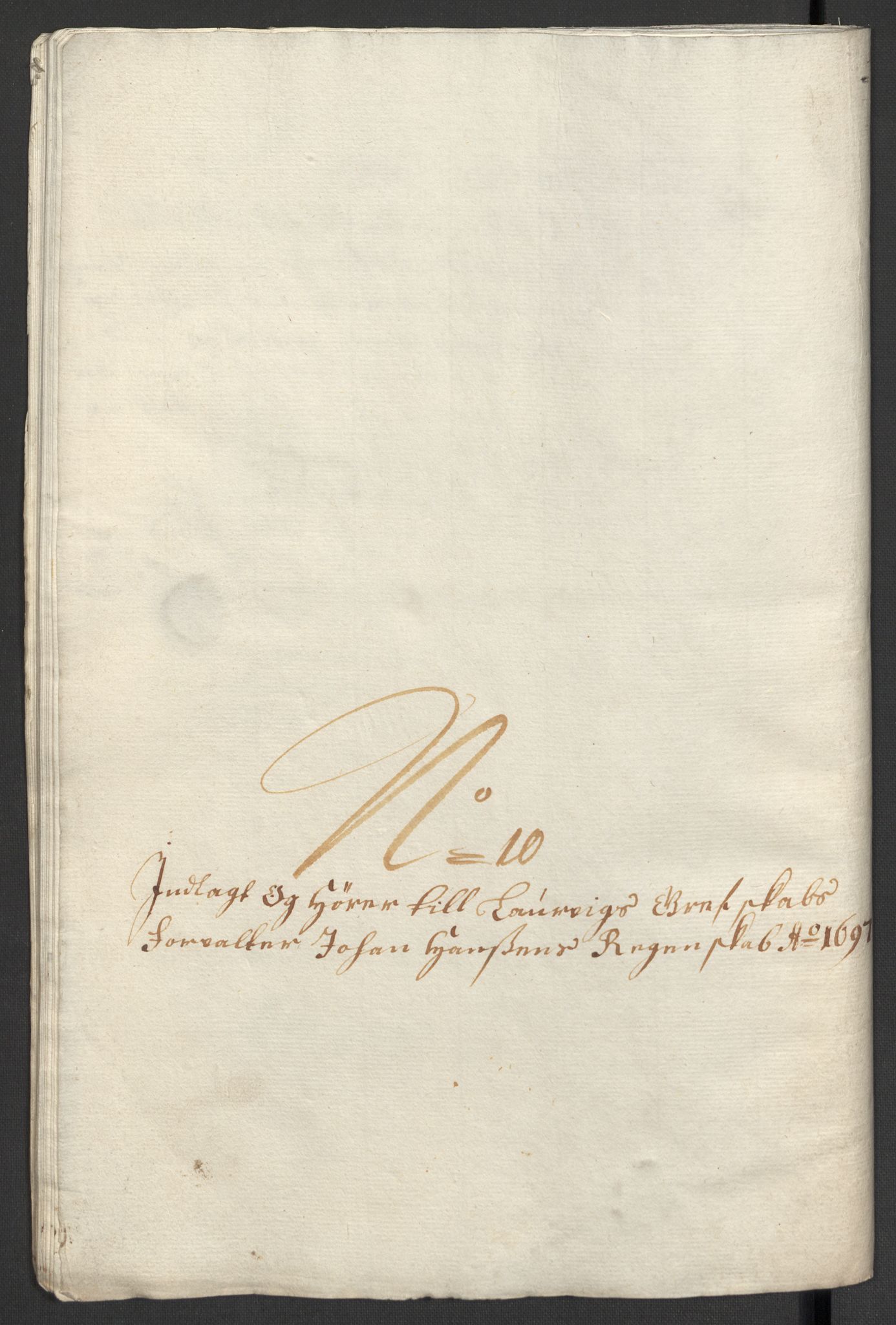 Rentekammeret inntil 1814, Reviderte regnskaper, Fogderegnskap, RA/EA-4092/R33/L1975: Fogderegnskap Larvik grevskap, 1696-1697, p. 223